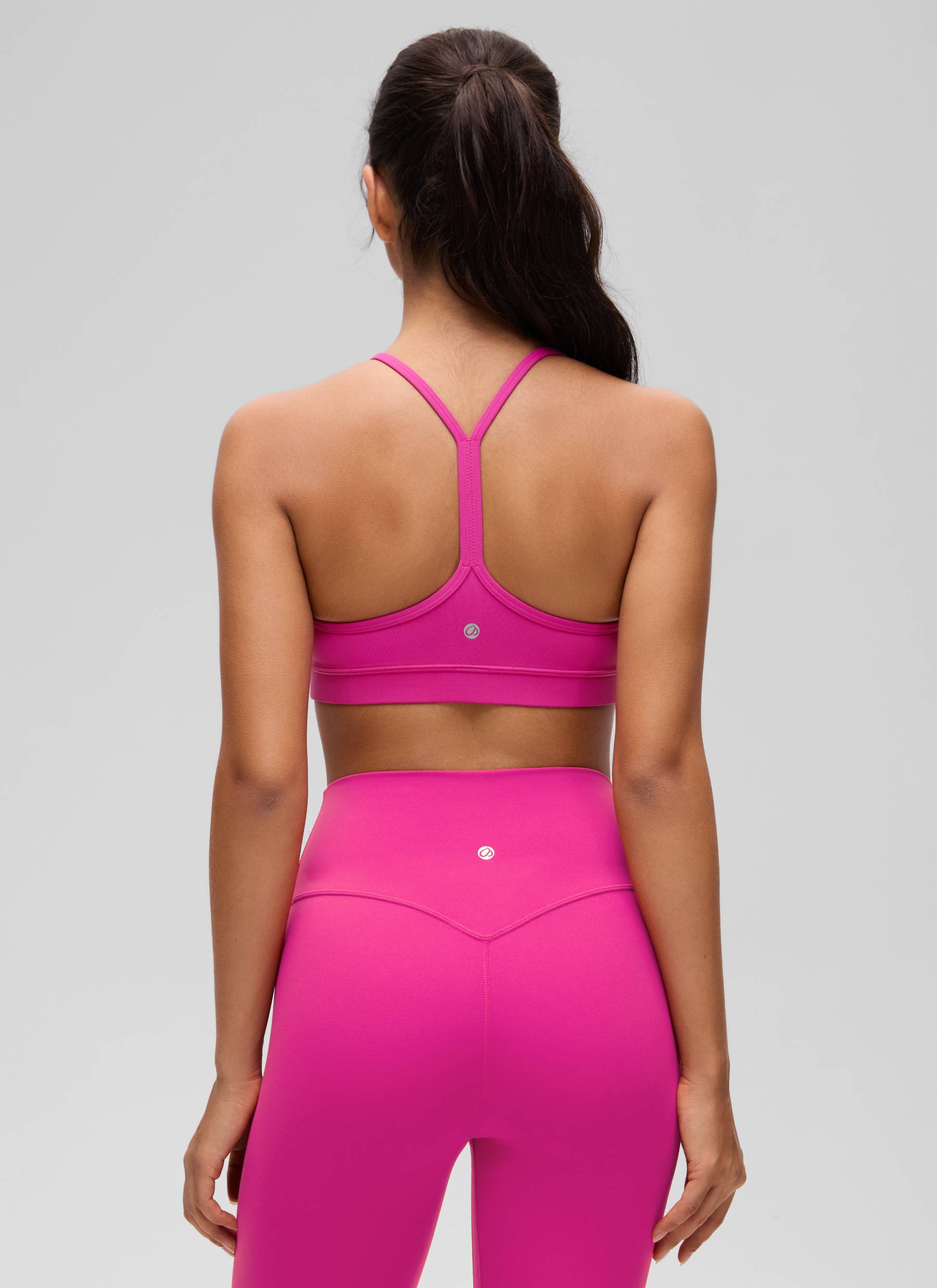 Sport Bra Yoga Penopang Ringan Butterluxe Punggung Model Y Wanita CRZ YOGA Hibiscus Purple