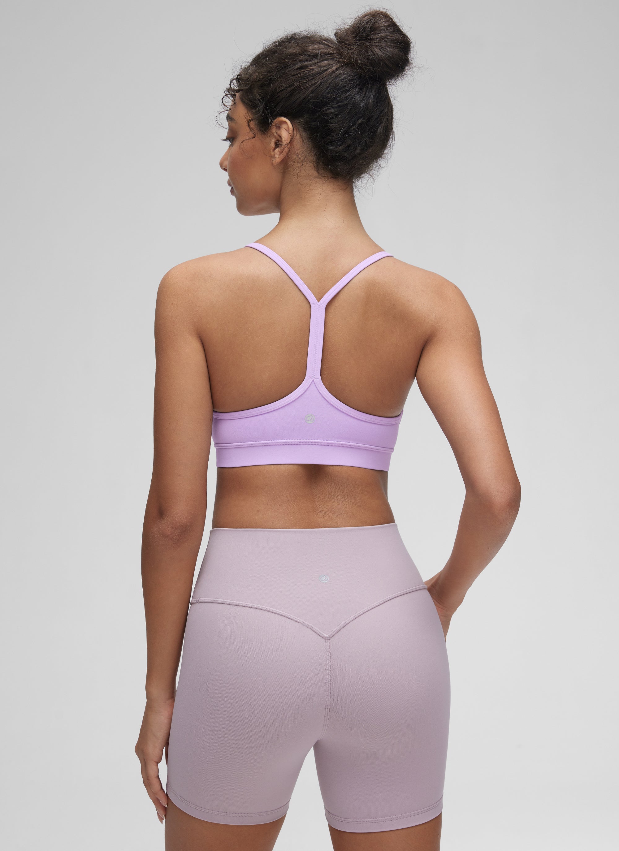 Sport Bra Yoga Penopang Ringan Butterluxe Punggung Model Y Wanita CRZ YOGA Elfin Purple