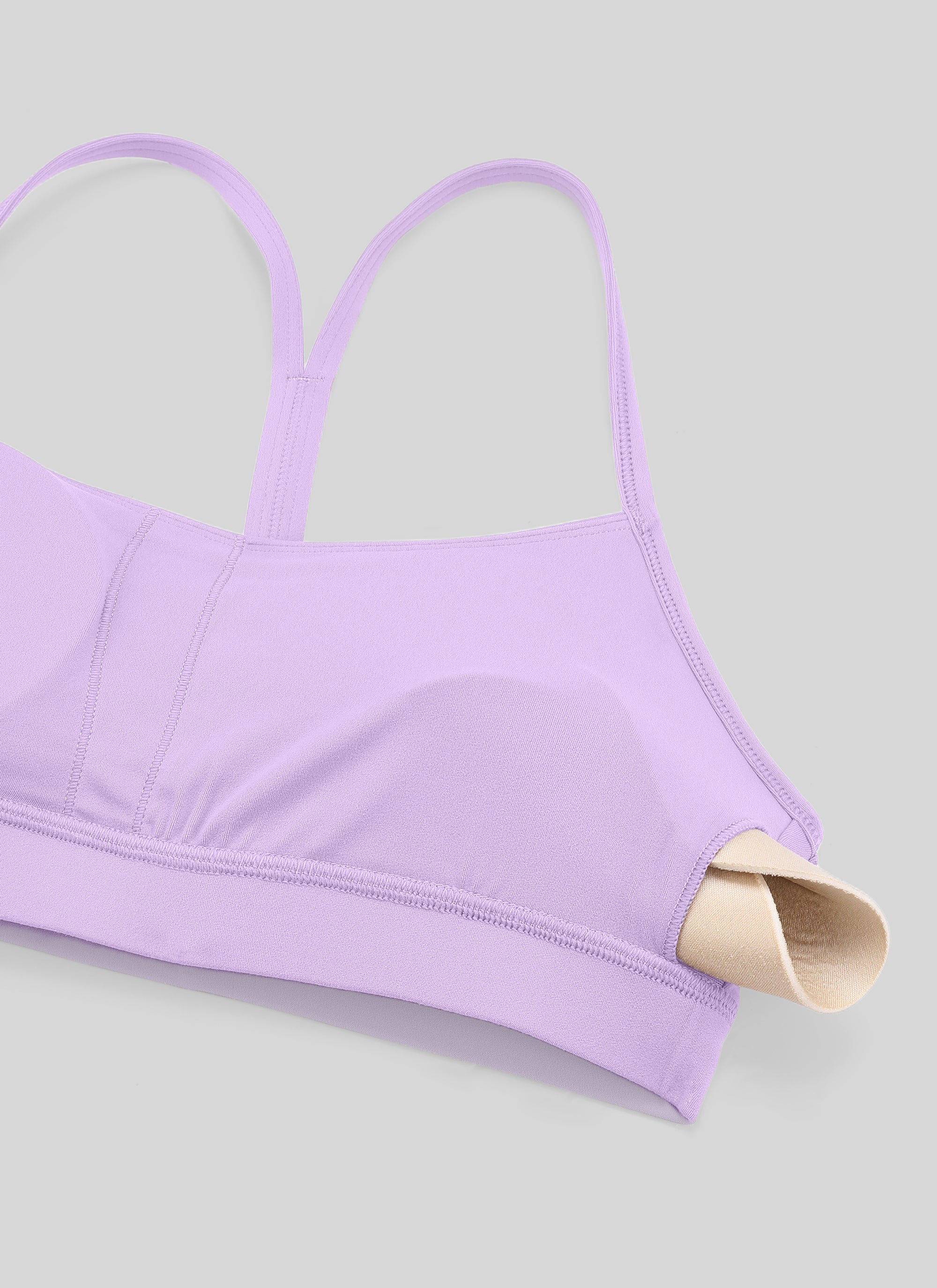 Sport Bra Yoga Penopang Ringan Butterluxe Punggung Model Y Wanita CRZ YOGA Elfin Purple