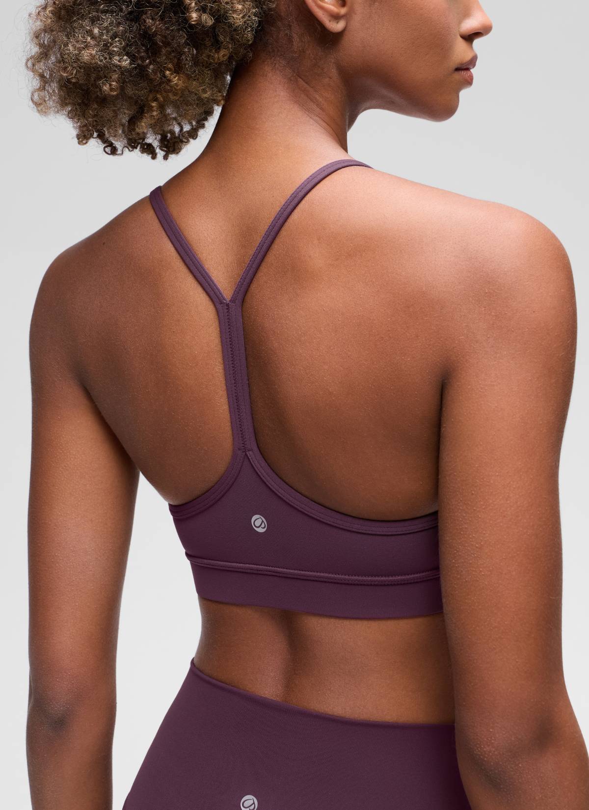 Sport Bra Yoga Penopang Ringan Butterluxe Punggung Model Y Wanita CRZ YOGA Grape Thistle Purple