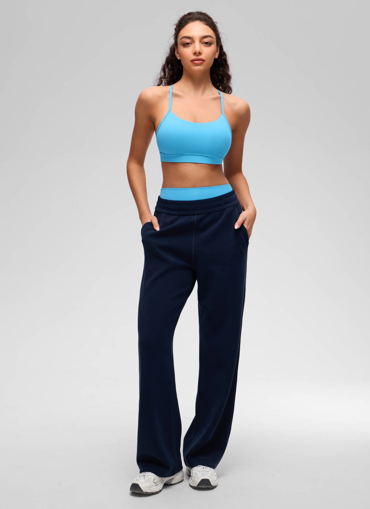 Sport Bra Yoga Penopang Ringan Butterluxe Punggung Model Y Wanita CRZ YOGA Kayak Blue