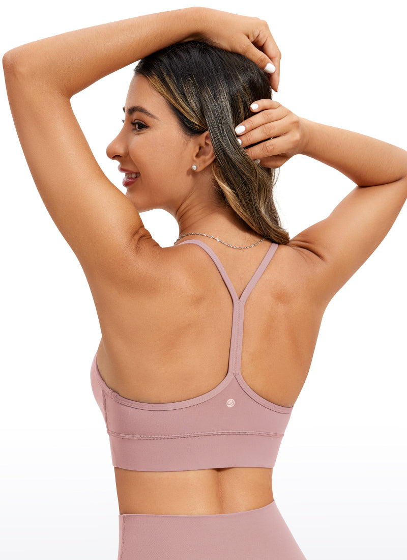 CRZ YOGA Bra Longline Punggung Model Y Pendukung Ringan Yoga Wanita Butterluxe Rose Fragrant Purple