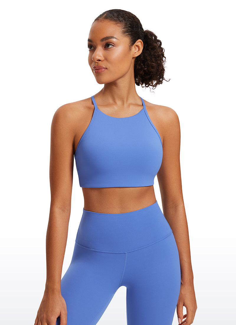 CRZ YOGA Butterluxe Bra Olahraga Wanita High Neck Y Racerback Tali Tipis Wild Indigo