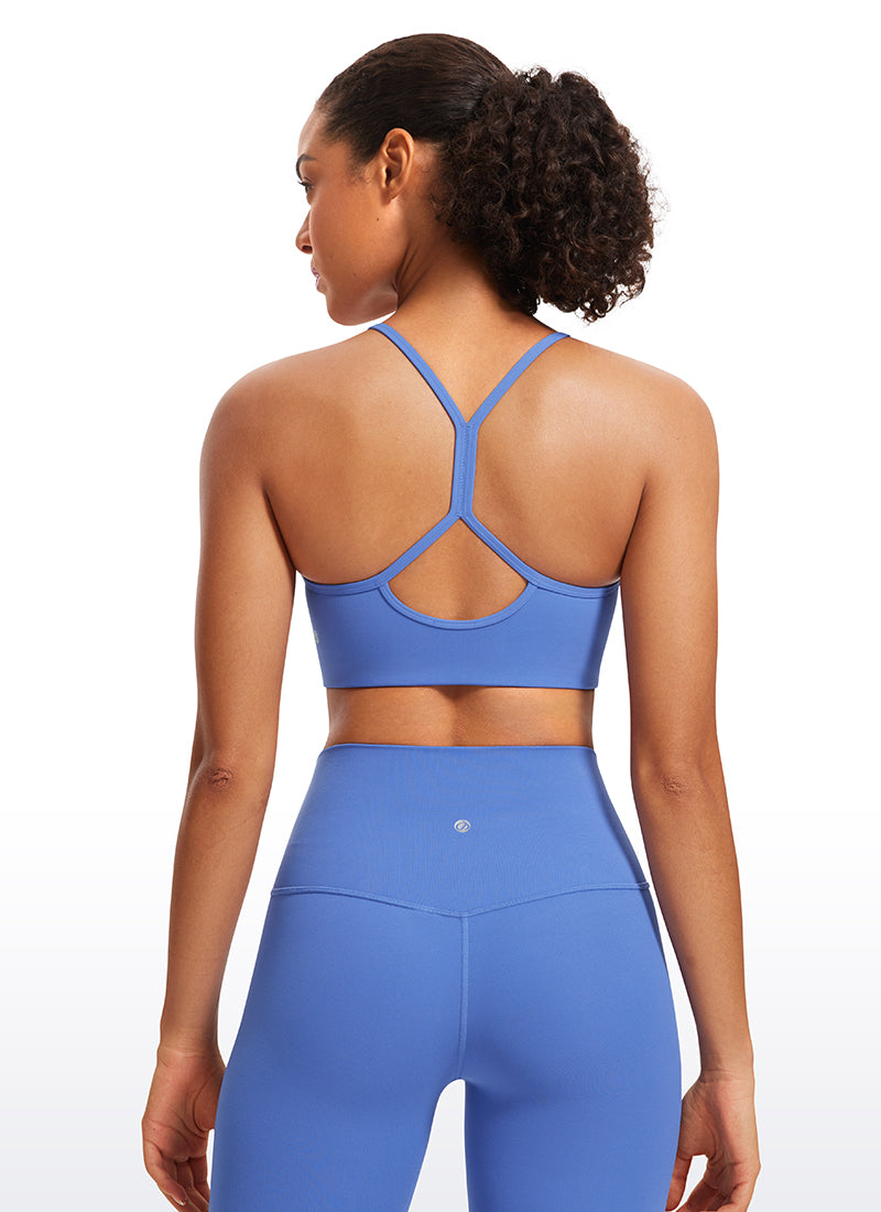 CRZ YOGA Butterluxe Bra Olahraga Wanita High Neck Y Racerback Tali Tipis Wild Indigo