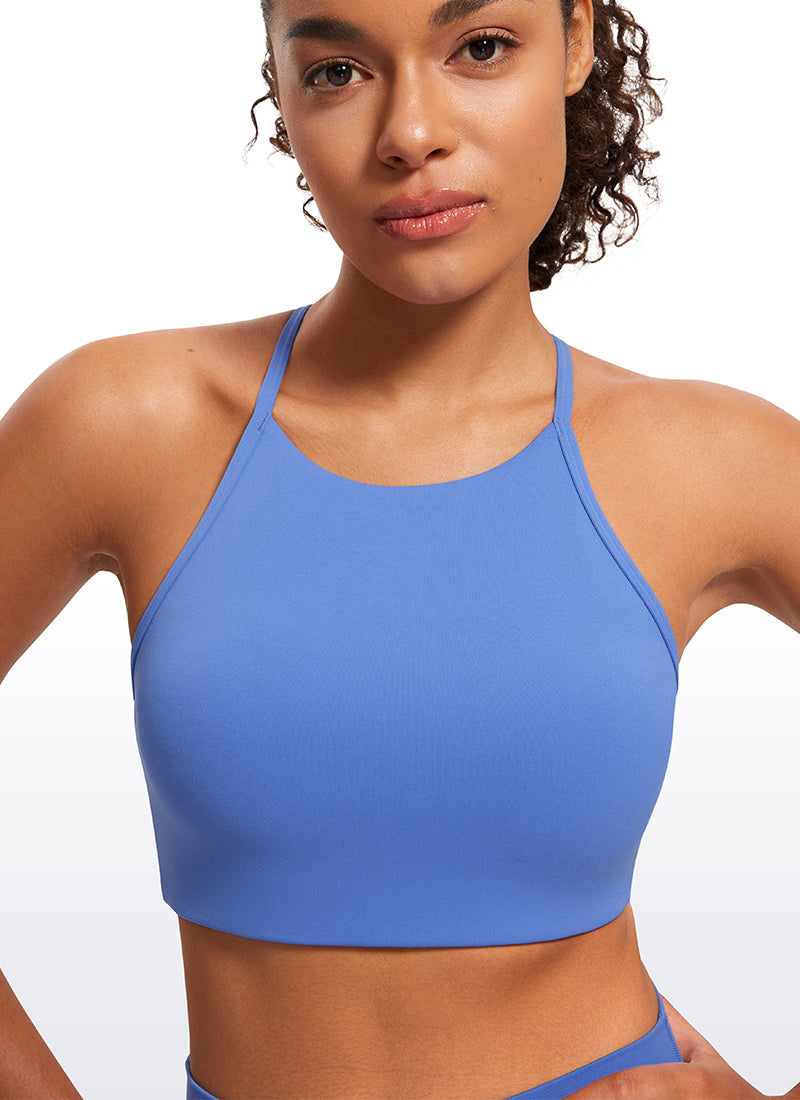 CRZ YOGA Butterluxe Bra Olahraga Wanita High Neck Y Racerback Tali Tipis Wild Indigo