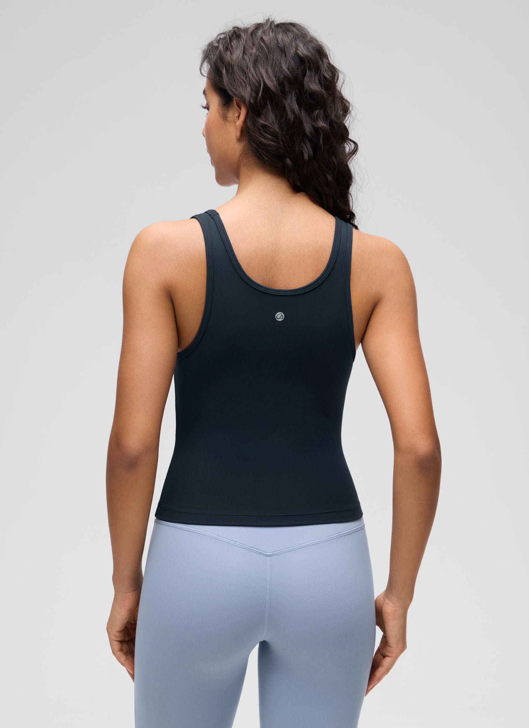 CRZ YOGA Atasan Tank Top Yoga Wanita dengan Potongan Ketat dan Desain Punggung Balap ( Butterluxe ) Warna True Navy