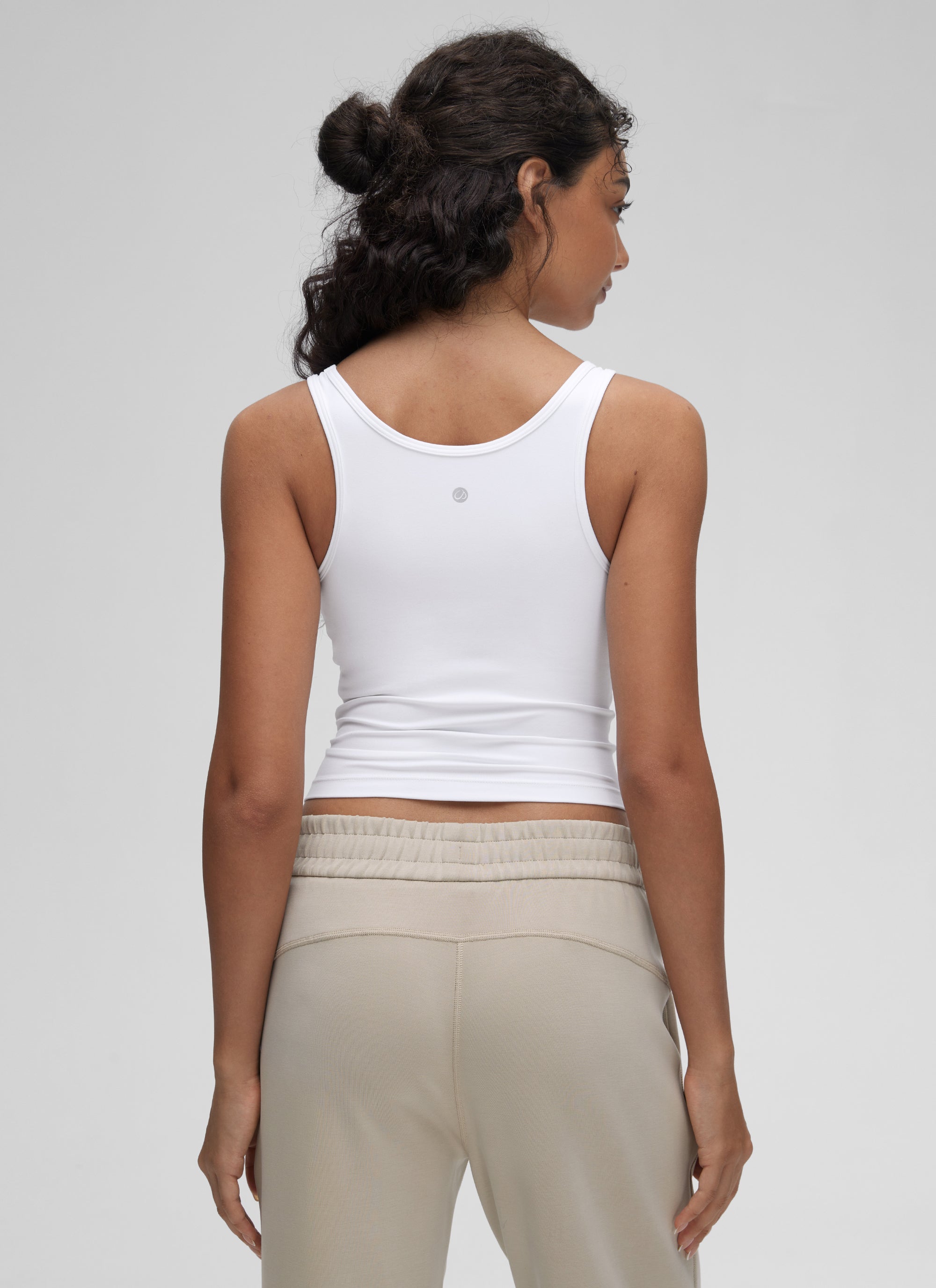 CRZ YOGA Kaos Tank Top Wanita Model Racerback dengan Potongan Ketat ( Butterluxe ) Warna Putih
