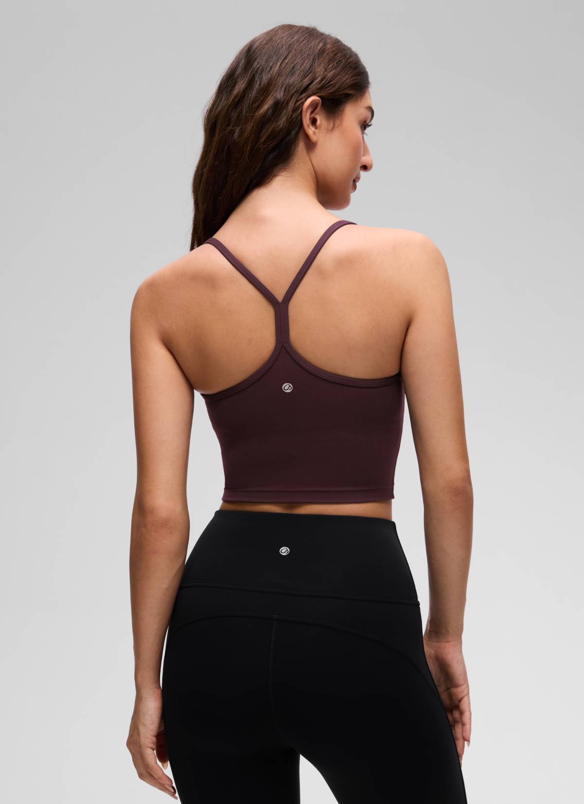 CRZ YOGA Bra Olahraga Wanita dengan Desain " Butterluxe " dan Punggung Berbentuk Y, Model Longline, serta Atasan Crop Tank Top Warna Ripe Plum