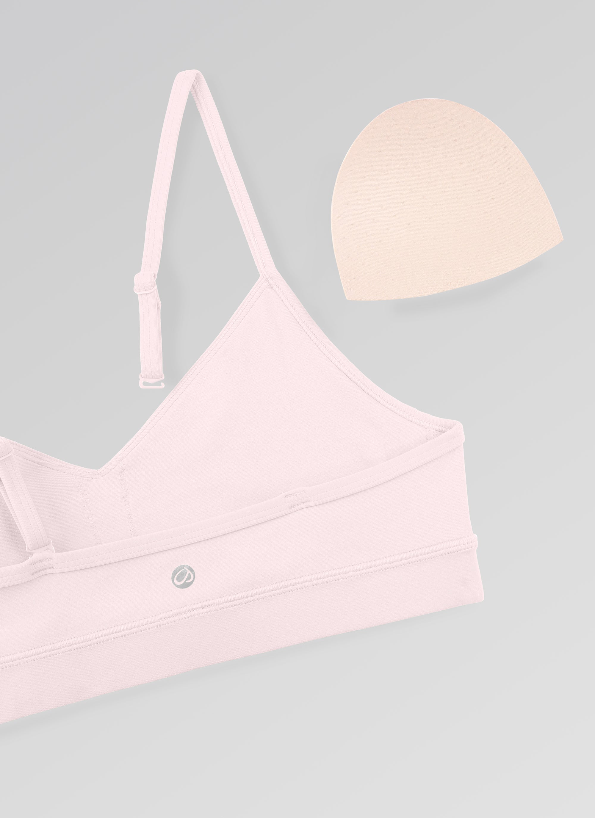 CRZ YOGA Butterluxe Bra Olahraga Yoga Berbusa dengan Leher V untuk Wanita, Warna Merah Muda Stroberi