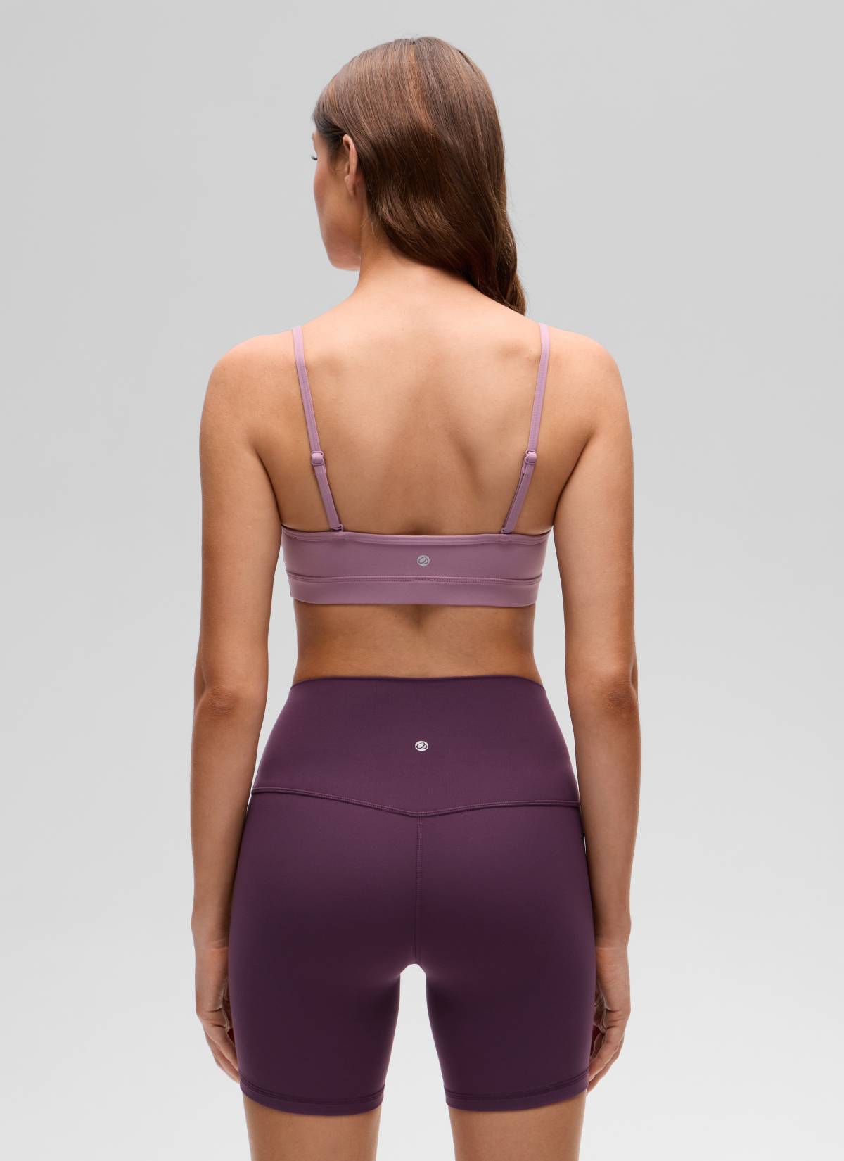CRZ YOGA Bra Olahraga BerBantalan Yoga Kemben Kerah V Butterluxe Wanita Lavender Muda