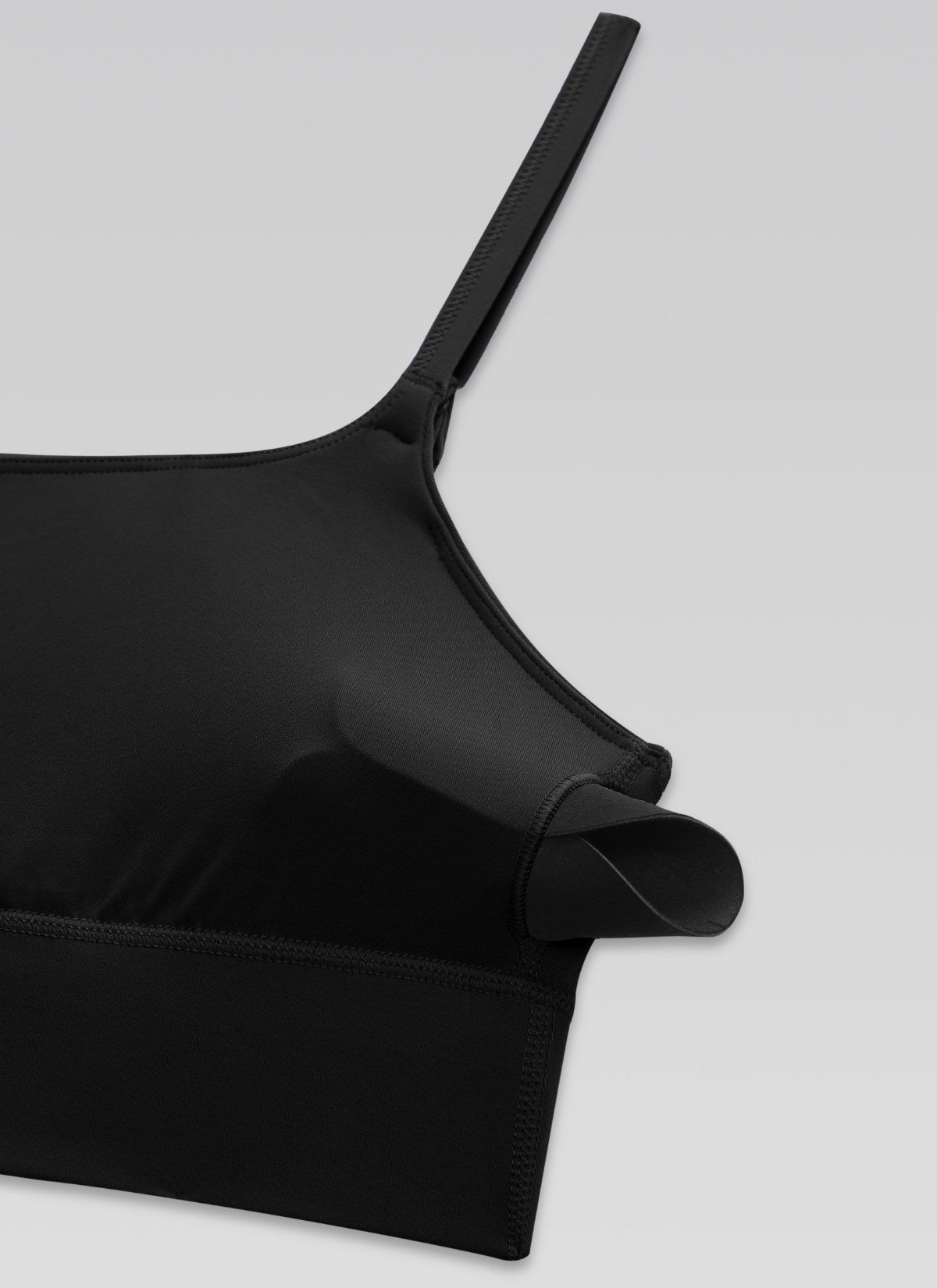 CRZ YOGA Bra Olahraga Wanita dengan Bra Terintegrasi, Model Longline, Motif " Butterlift ", Warna Hitam