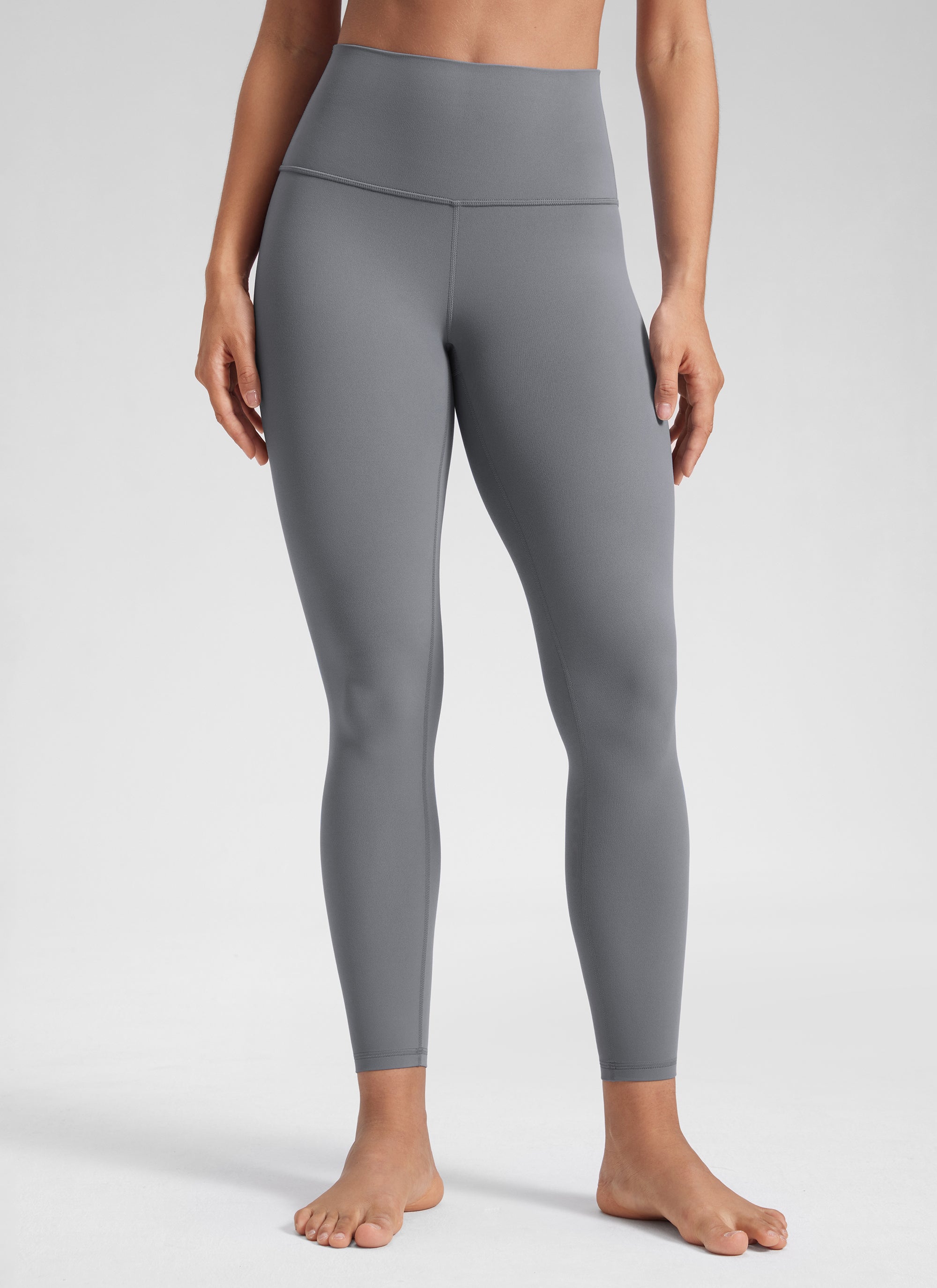 CRZ YOGA Legging Yoga Wanita Model Lounge High Rise dengan Desain " Butterluxe " 25'' Warna Solar Grey