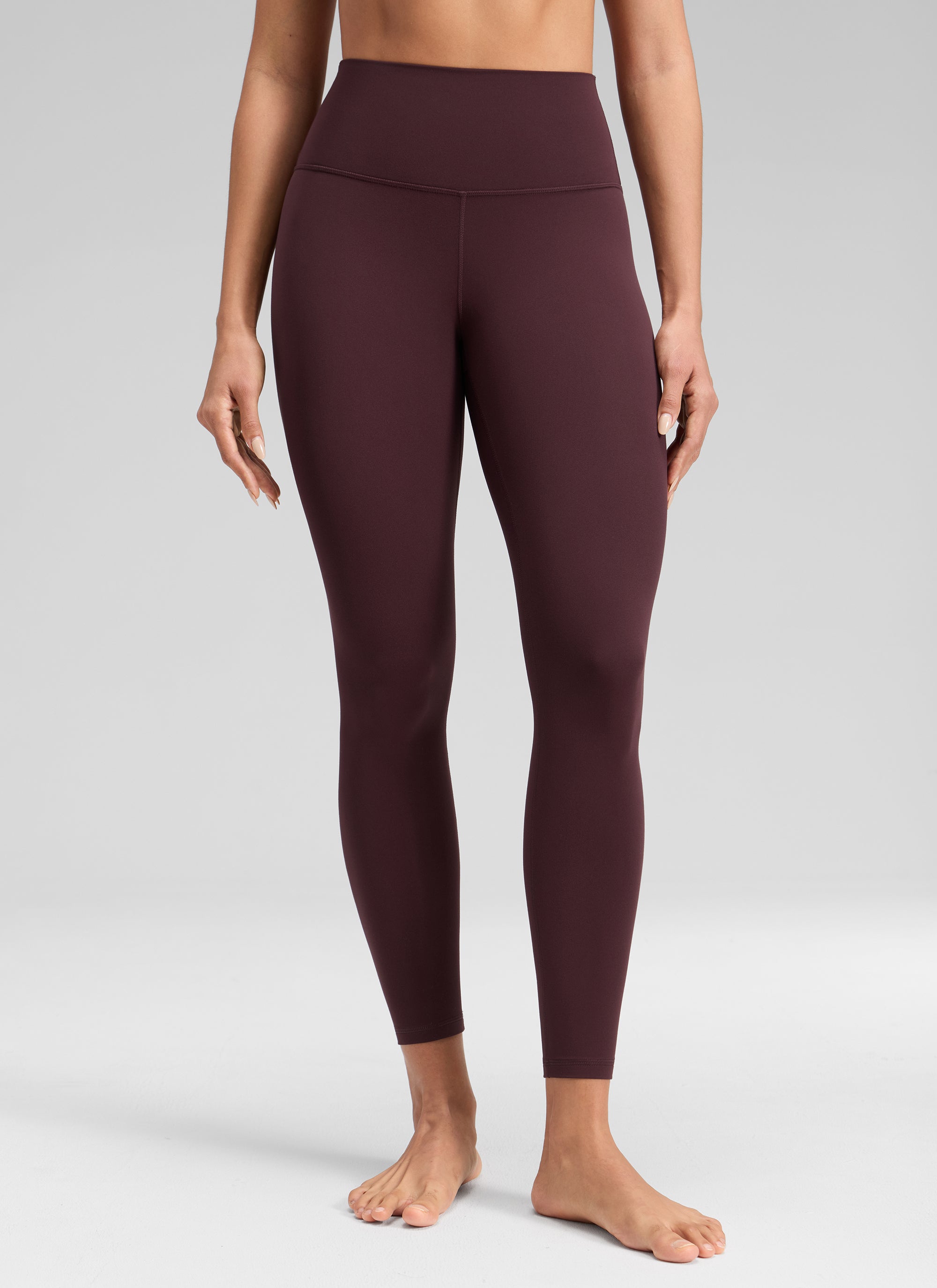 CRZ YOGA Legging Yoga Wanita Model Lounge High Rise dengan Desain " Butterluxe " 25'' Warna Ripe Plum
