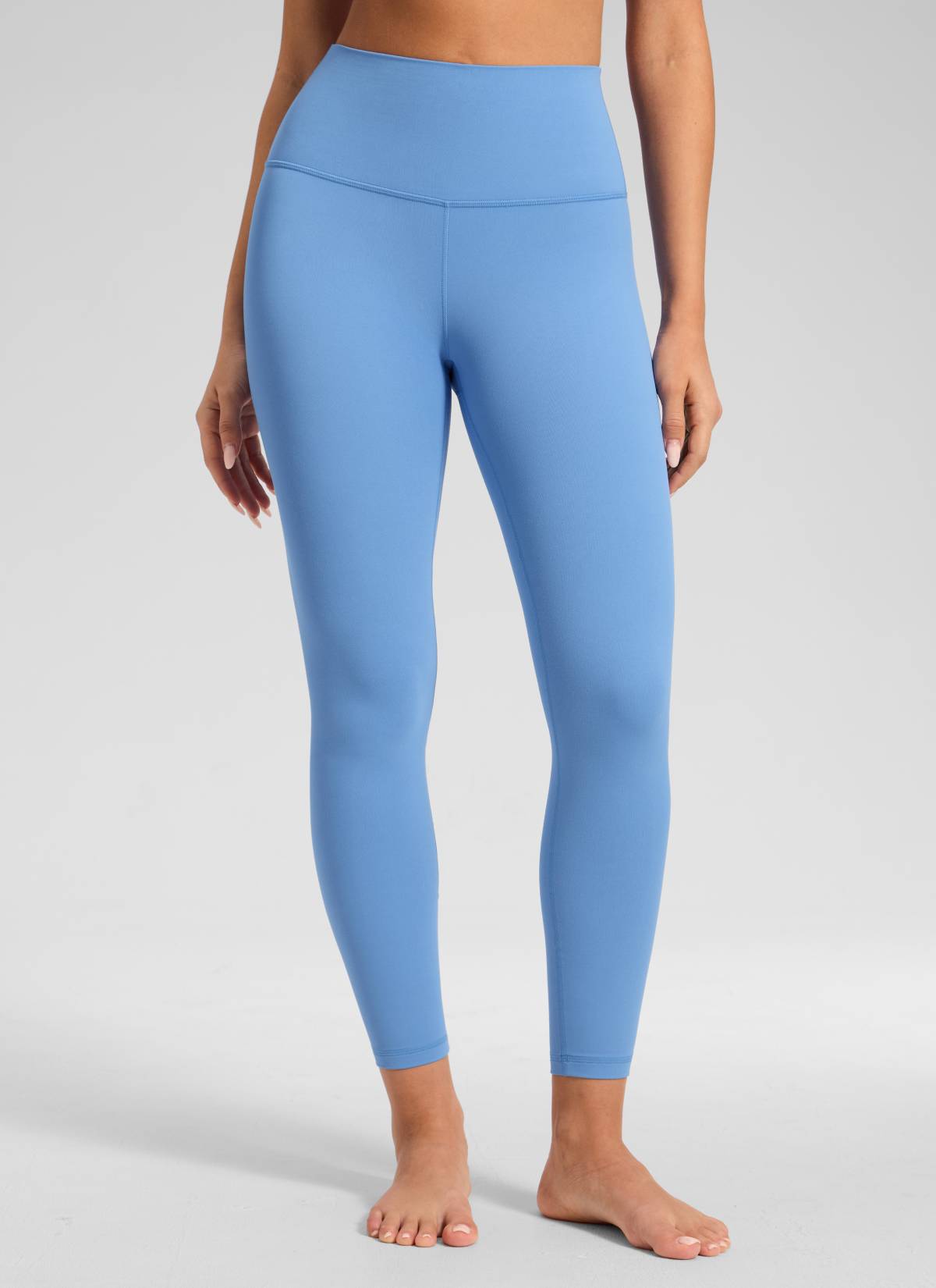CRZ YOGA Legging Yoga Wanita Model Lounge High Rise dengan Desain " Butterluxe " 25'' Warna Biru Pesta