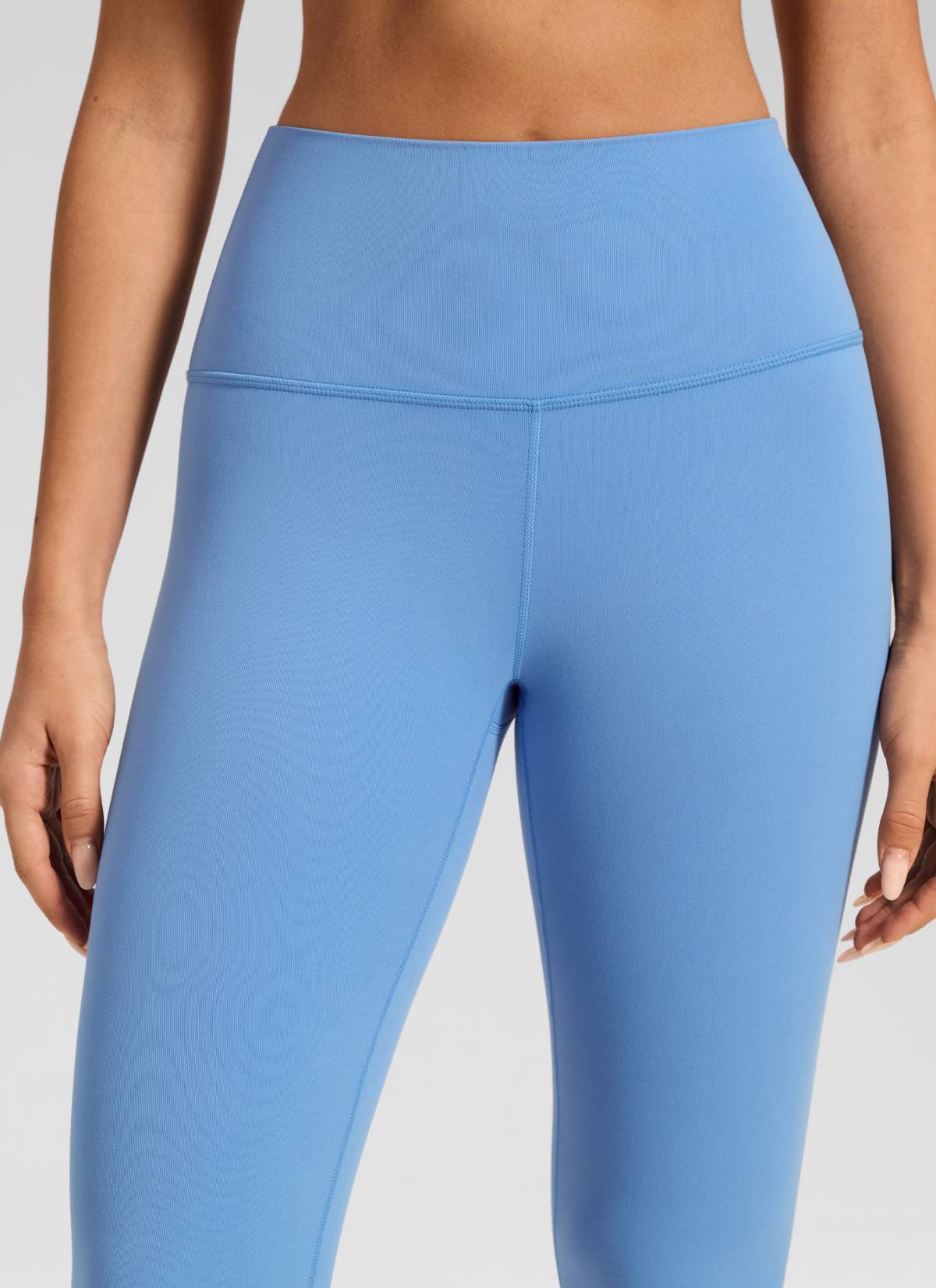 CRZ YOGA Legging Yoga Wanita Model Lounge High Rise dengan Desain " Butterluxe " 25'' Warna Biru Pesta