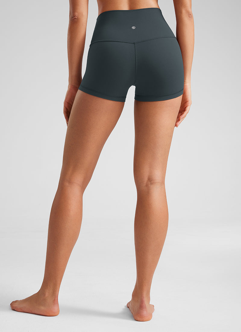 CRZ YOGA Celana Pendek Biker Wanita High Rise Booty Butterluxe 2.5'' Hijau Tua