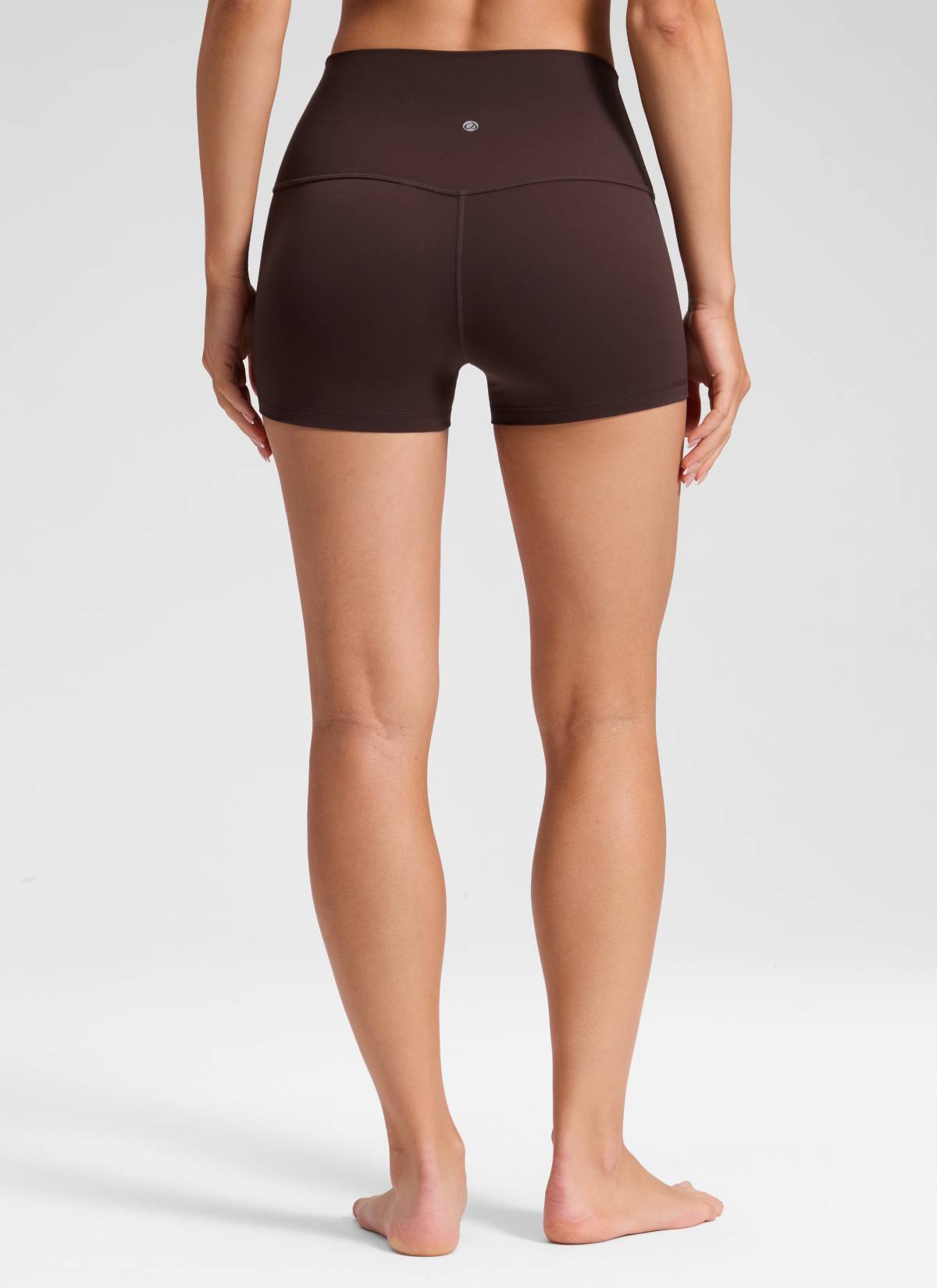 Celana Pendek Biker Wanita CRZ YOGA Yoga High Rise Booty Butterluxe 6 cm Hot Fudge Brown