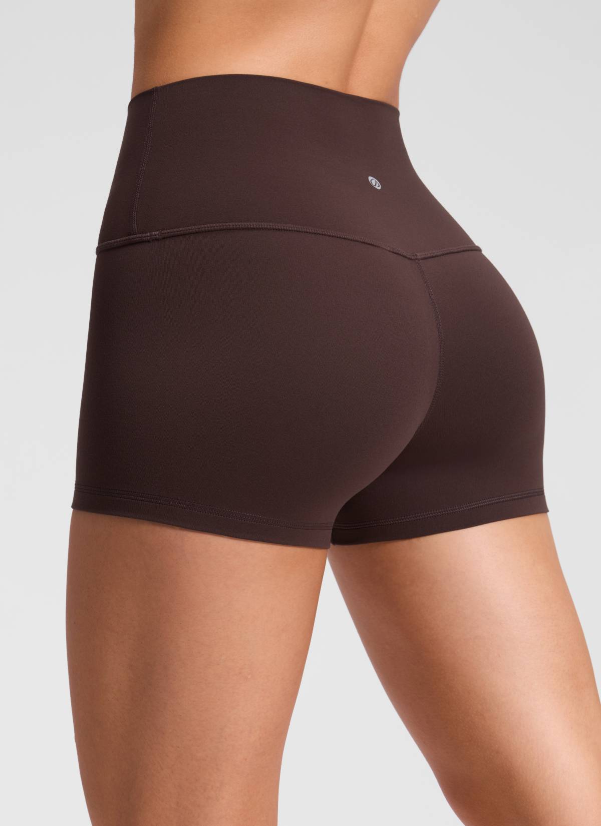 Celana Pendek Biker Wanita CRZ YOGA Yoga High Rise Booty Butterluxe 6 cm Hot Fudge Brown