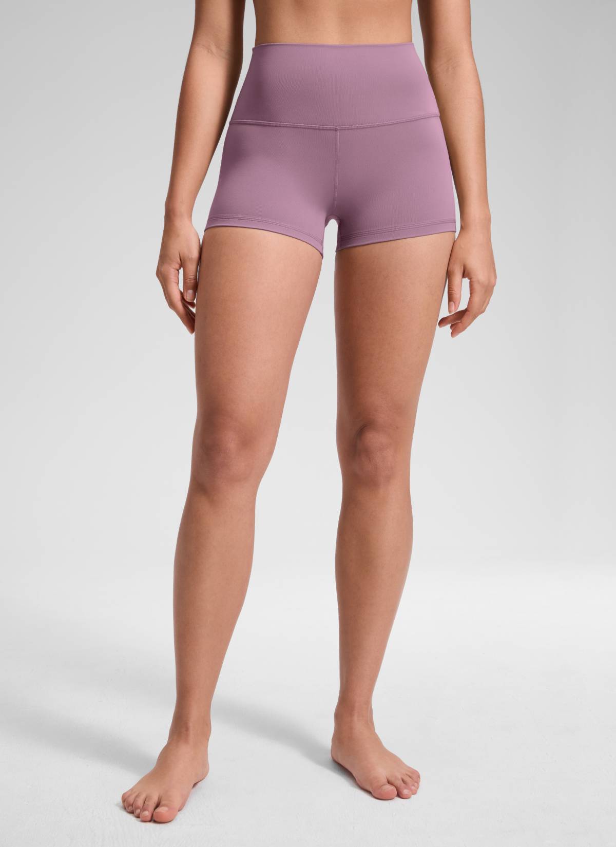 CRZ YOGA Celana Pendek Biker Wanita High Rise Booty Butterluxe 2.5'' Ungu Muda Lavender