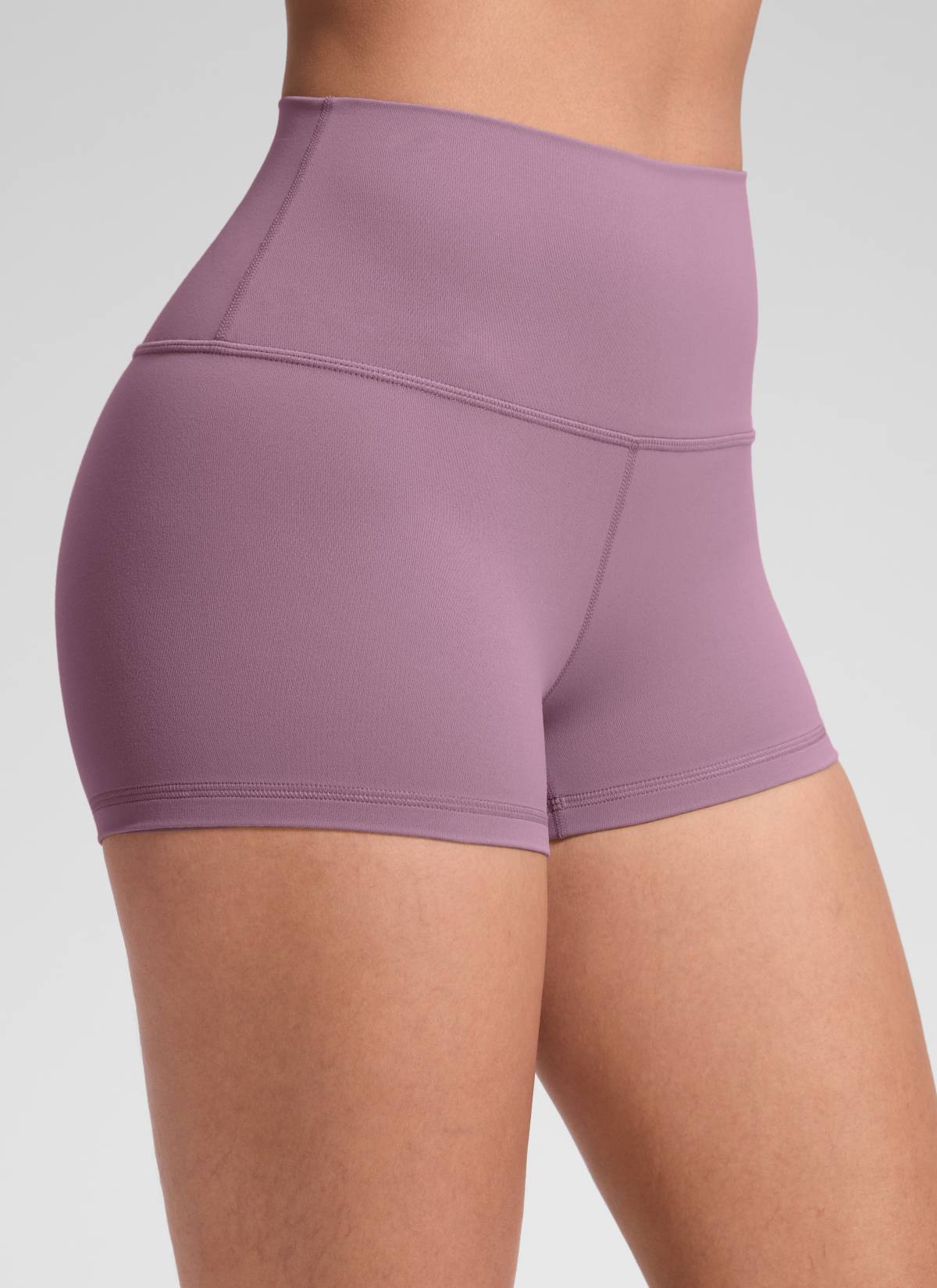 CRZ YOGA Celana Pendek Biker Wanita High Rise Booty Butterluxe 2.5'' Ungu Muda Lavender