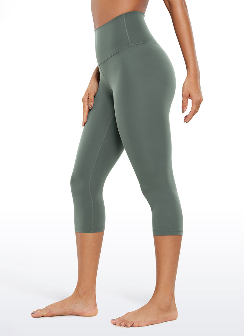 CRZ YOGA Women's Yoga Lounge High Rise Butterluxe Yoga Leggings 19'' Grey Sage