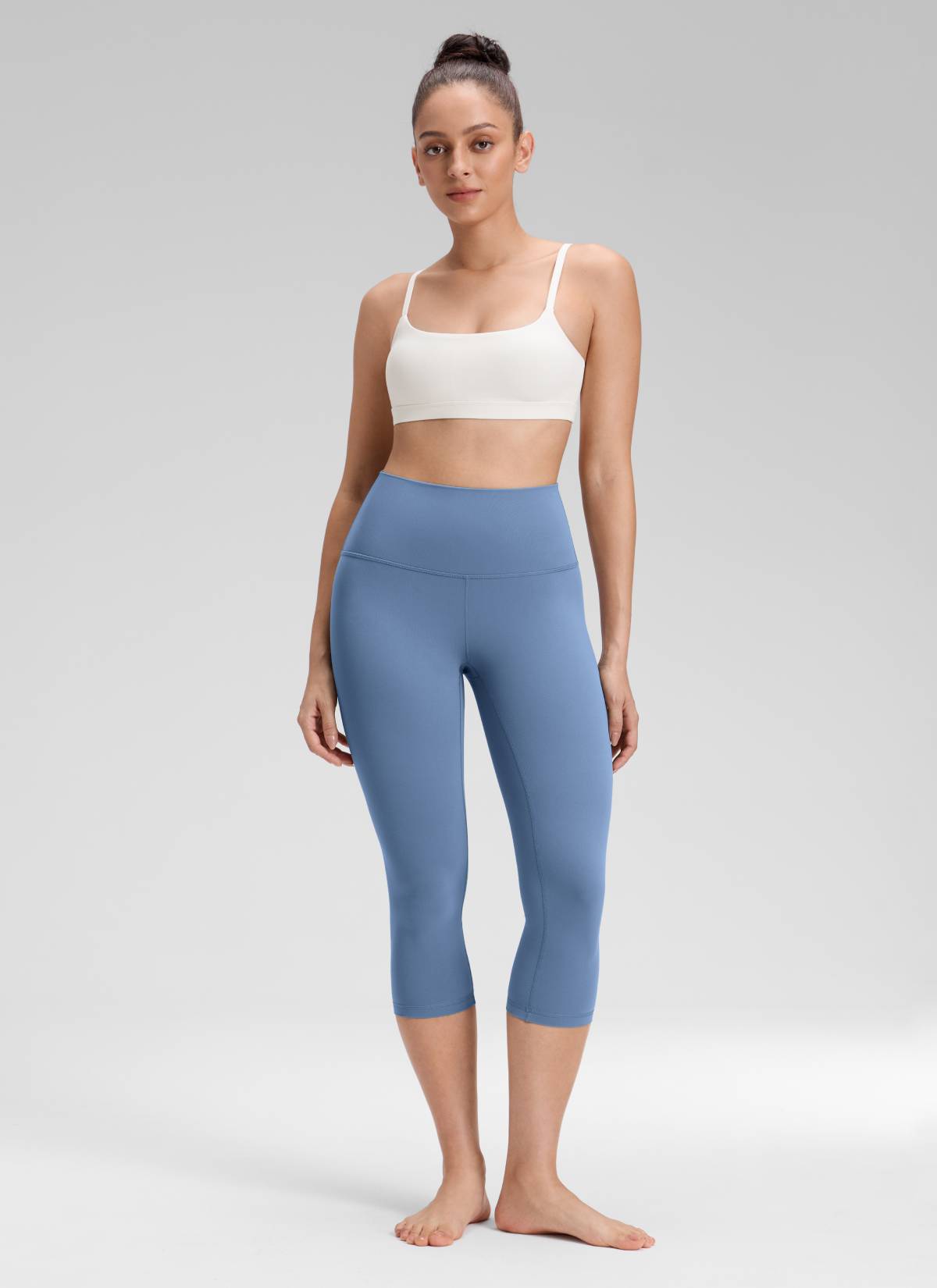 CRZ YOGA Women's Yoga Lounge High Rise Butterluxe Yoga Leggings 19'' Oasis Blue