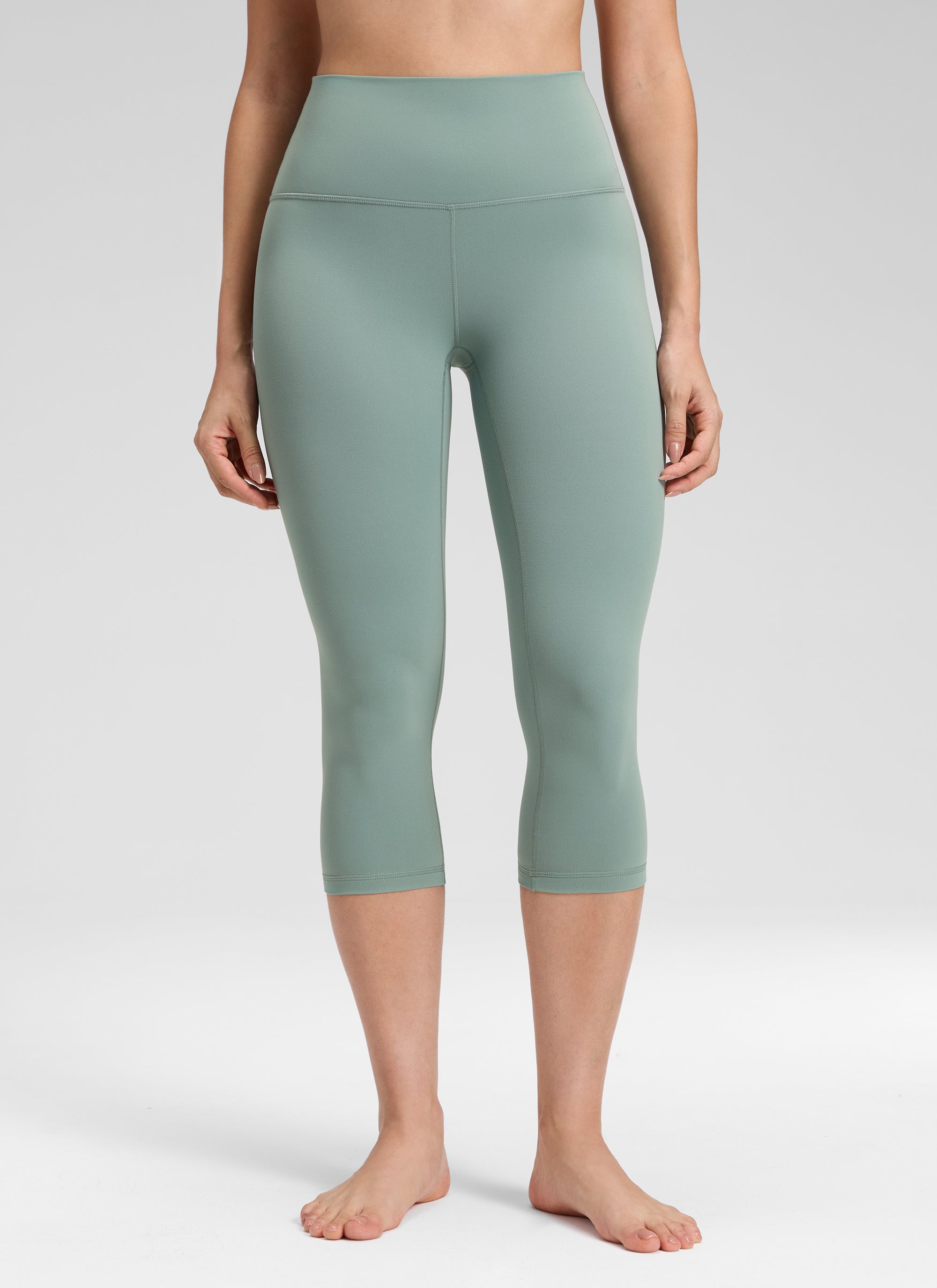 CRZ YOGA Women's Yoga Lounge High Rise Butterluxe Yoga Leggings 19'' Crater Green