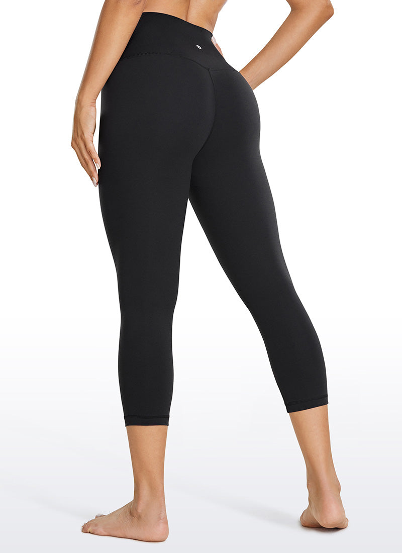 CRZ YOGA Legging Yoga Wanita Model Lounge High Rise dengan Desain " Butterluxe " 21'' Warna Hitam