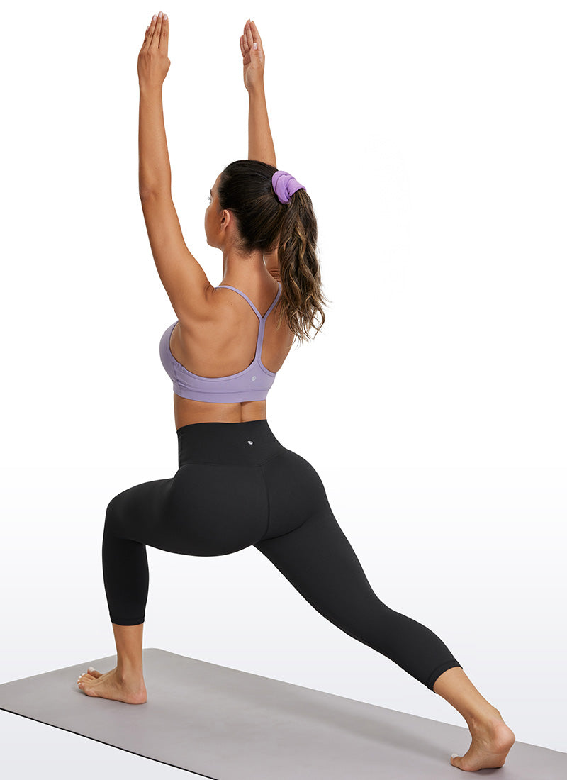 CRZ YOGA Legging Yoga Wanita Model Lounge High Rise dengan Desain " Butterluxe " 21'' Warna Hitam