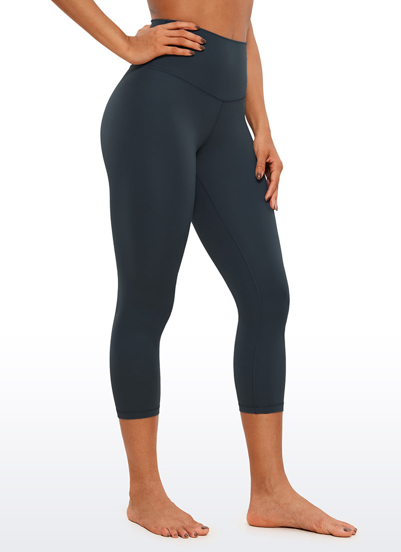 CRZ YOGA Legging Yoga Wanita Model Lounge High Rise dengan Desain " Butterluxe " 21'' Warna True Navy