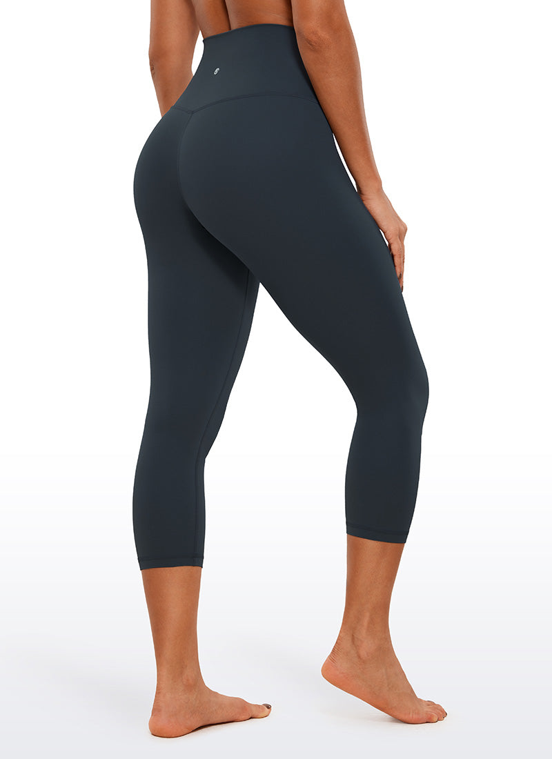 CRZ YOGA Legging Yoga Wanita Model Lounge High Rise dengan Desain " Butterluxe " 21'' Warna True Navy