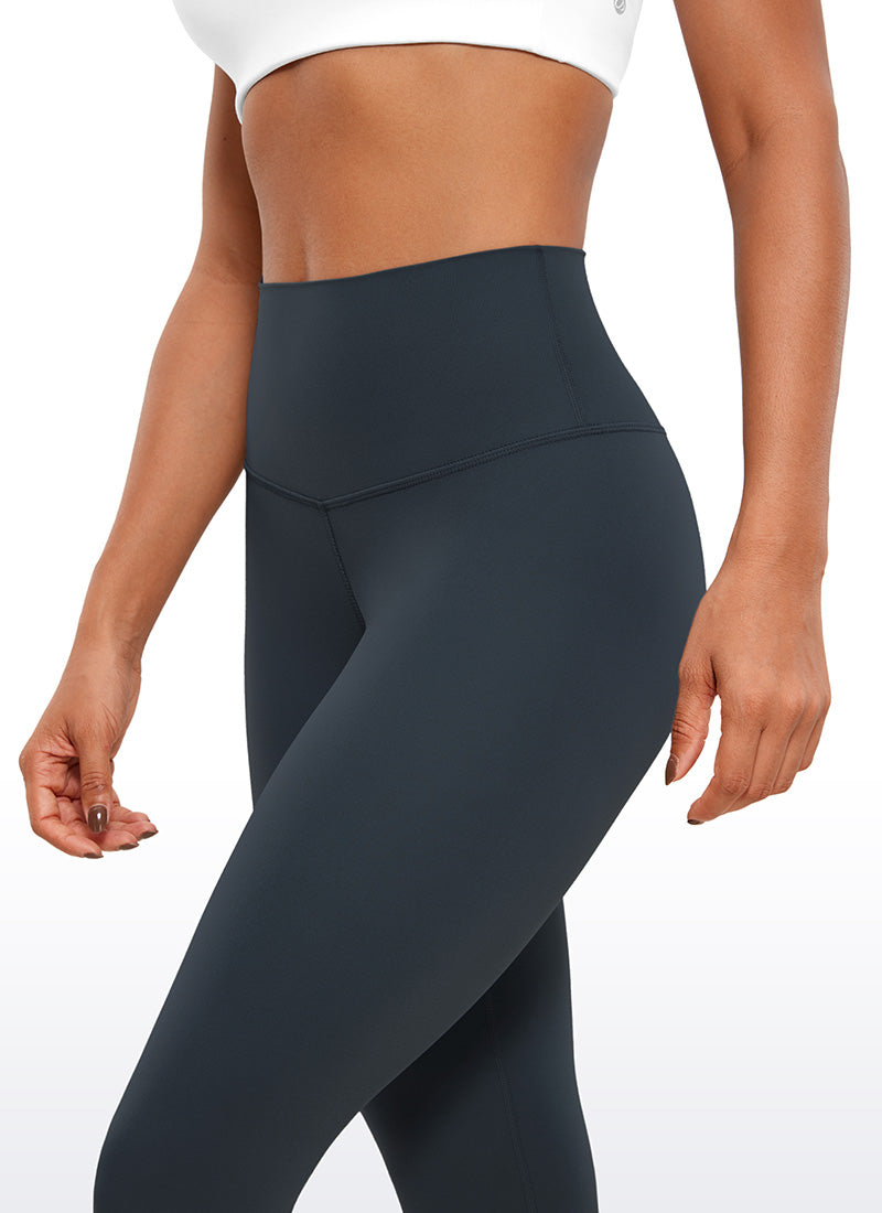 CRZ YOGA Legging Yoga Wanita Model Lounge High Rise dengan Desain " Butterluxe " 21'' Warna True Navy