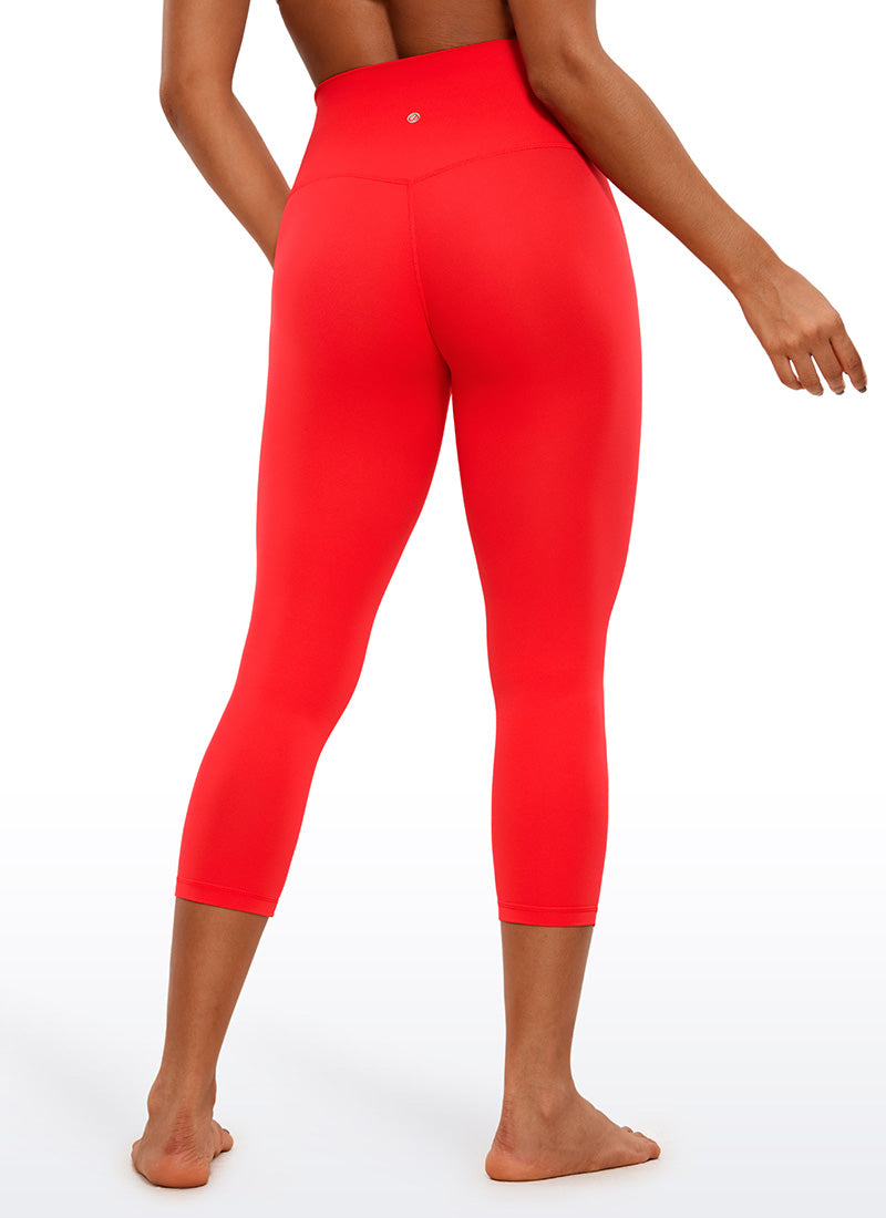 CRZ YOGA Legging Yoga Wanita Model Lounge High Rise dengan Desain " Butterluxe " 21'' Merah Tua