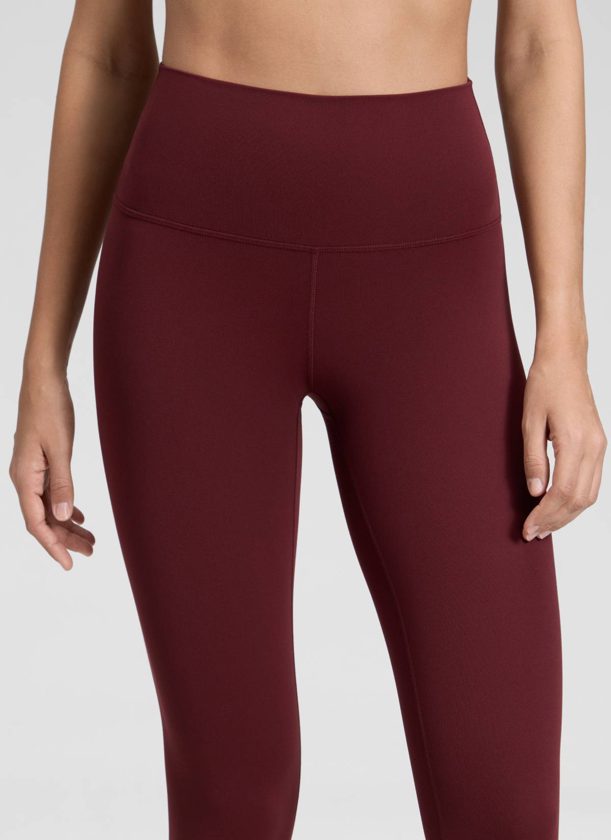 CRZ YOGA Women's Yoga Lounge High Rise Butterluxe Yoga Leggings 28'' Red Merlot