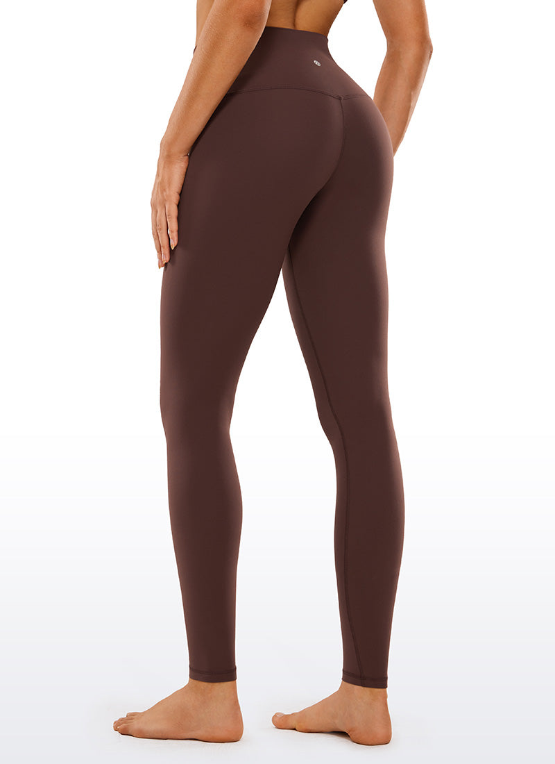 CRZ YOGA Women's Yoga Lounge High Rise Butterluxe Yoga Leggings 30'' Taupe