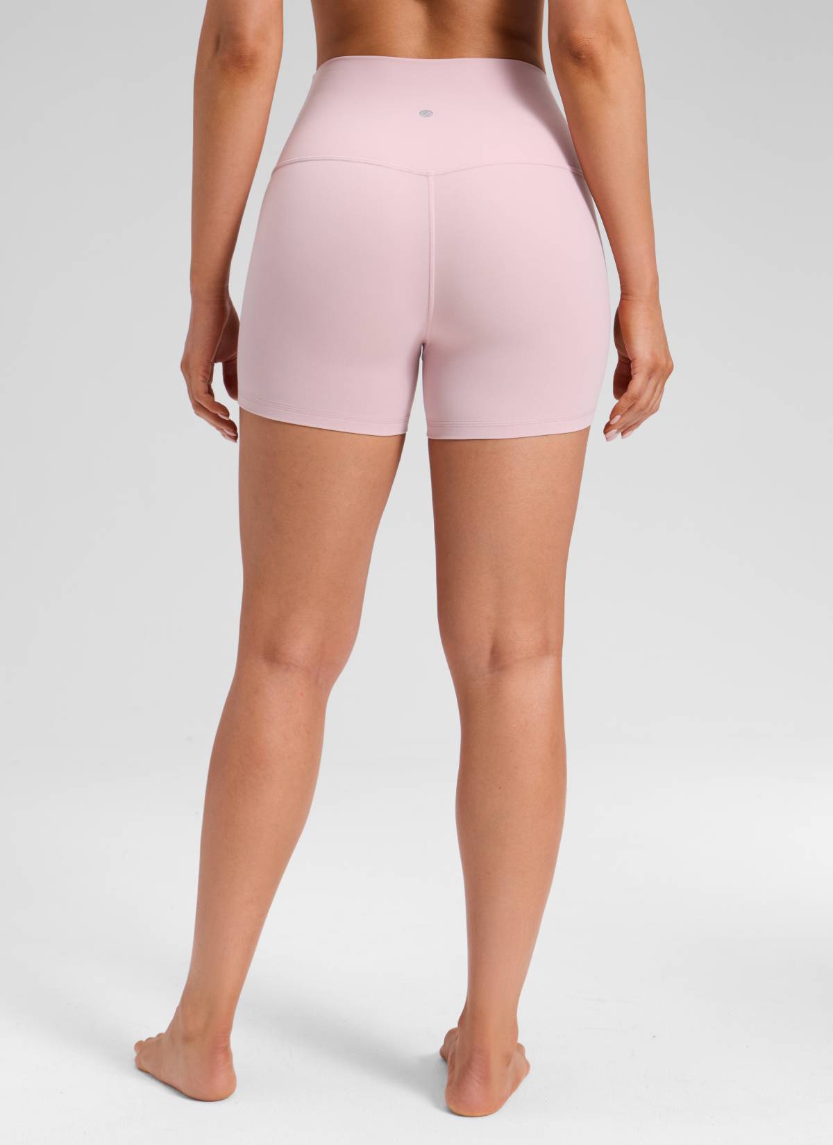 CRZ YOGA Celana Pendek Biker Yoga Wanita dengan Pinggang Tinggi, Celana Pendek " Butterluxe " 4'' Pink Haze