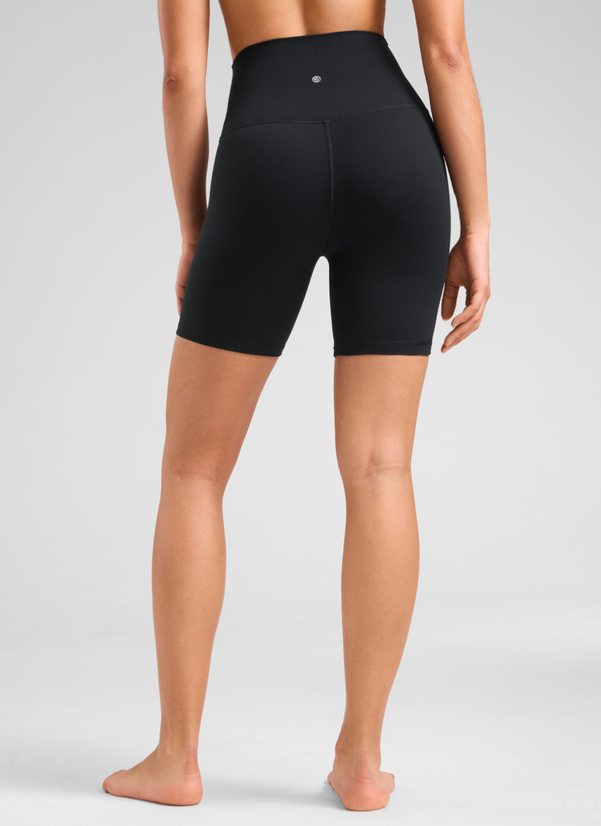 CRZ YOGA Celana Pendek Biker Yoga Wanita dengan Pinggang Tinggi, Celana Pendek " Butterluxe " 6'' Warna Hitam