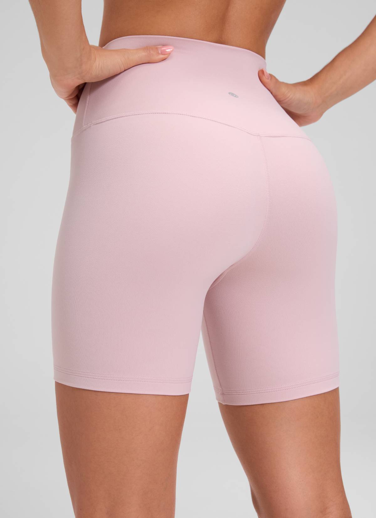 CRZ YOGA Celana Pendek Biker Yoga Wanita dengan Pinggang Tinggi, Celana Pendek " Butterluxe " 6'' Pink Haze