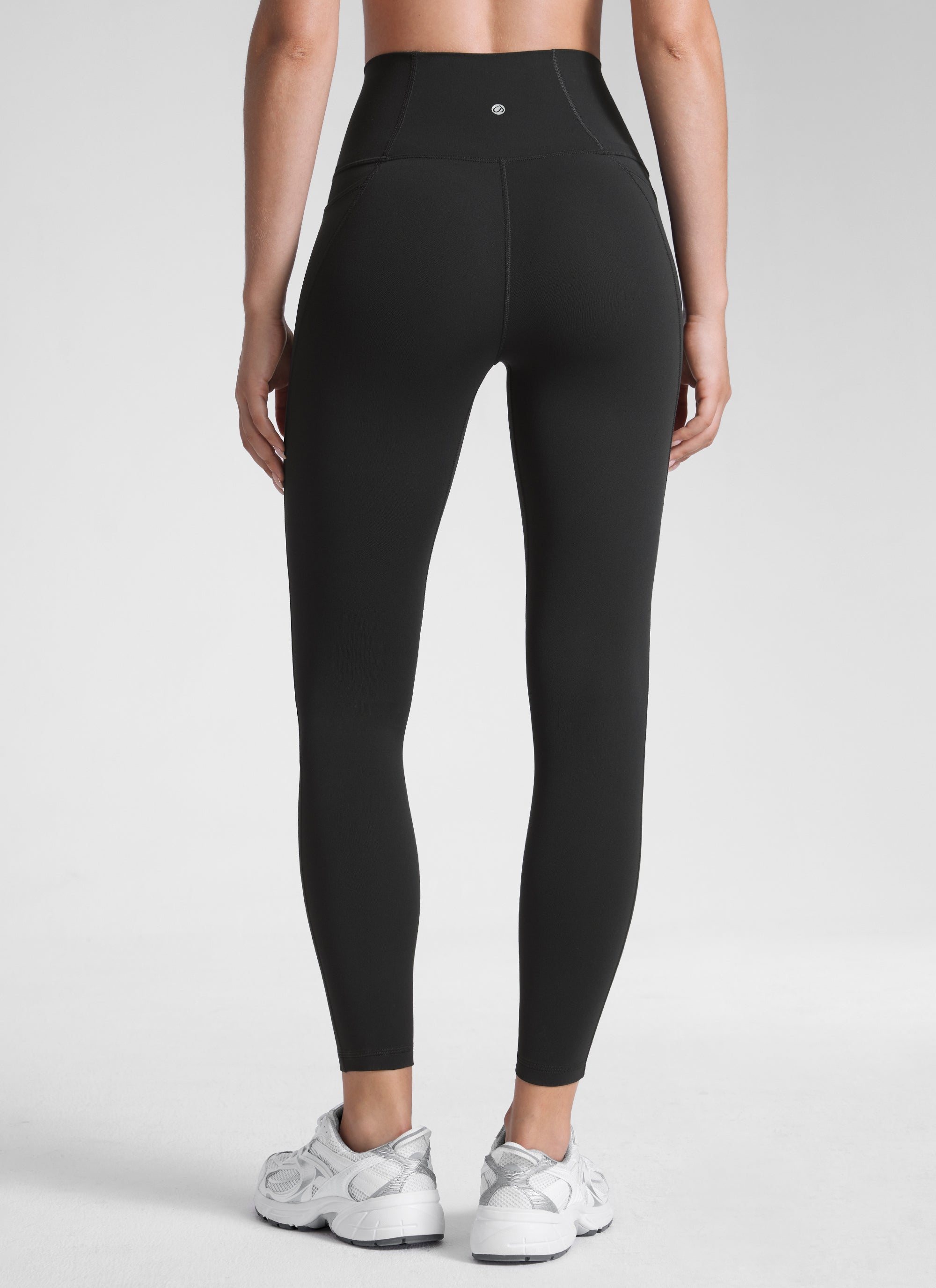 CRZ YOGA Legging Yoga Wanita Model High-Rise dengan Saku " Butterluxe " 25 inci, Warna Hitam