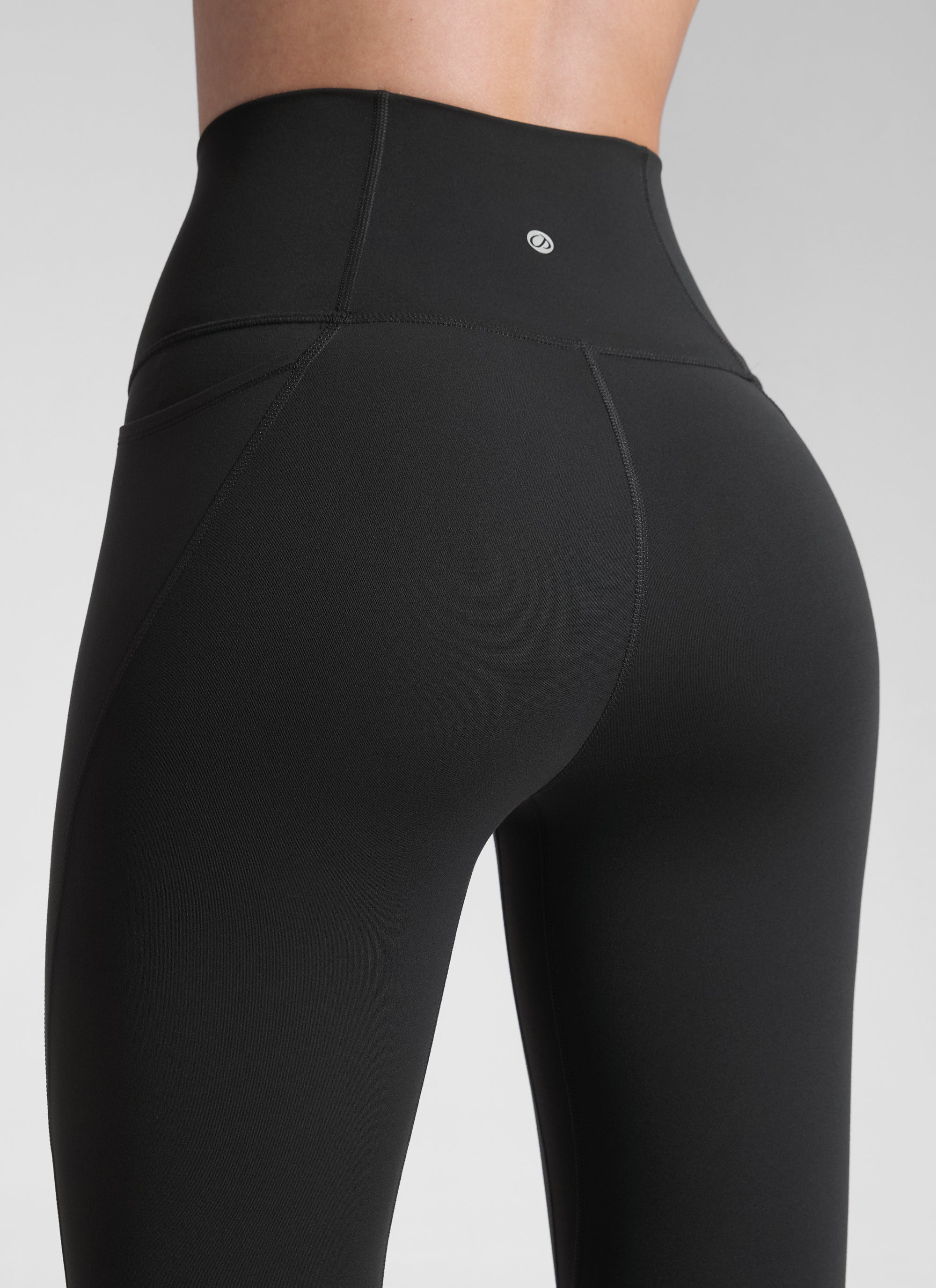 CRZ YOGA Legging Yoga Wanita Model High-Rise dengan Saku " Butterluxe " 25 inci, Warna Hitam