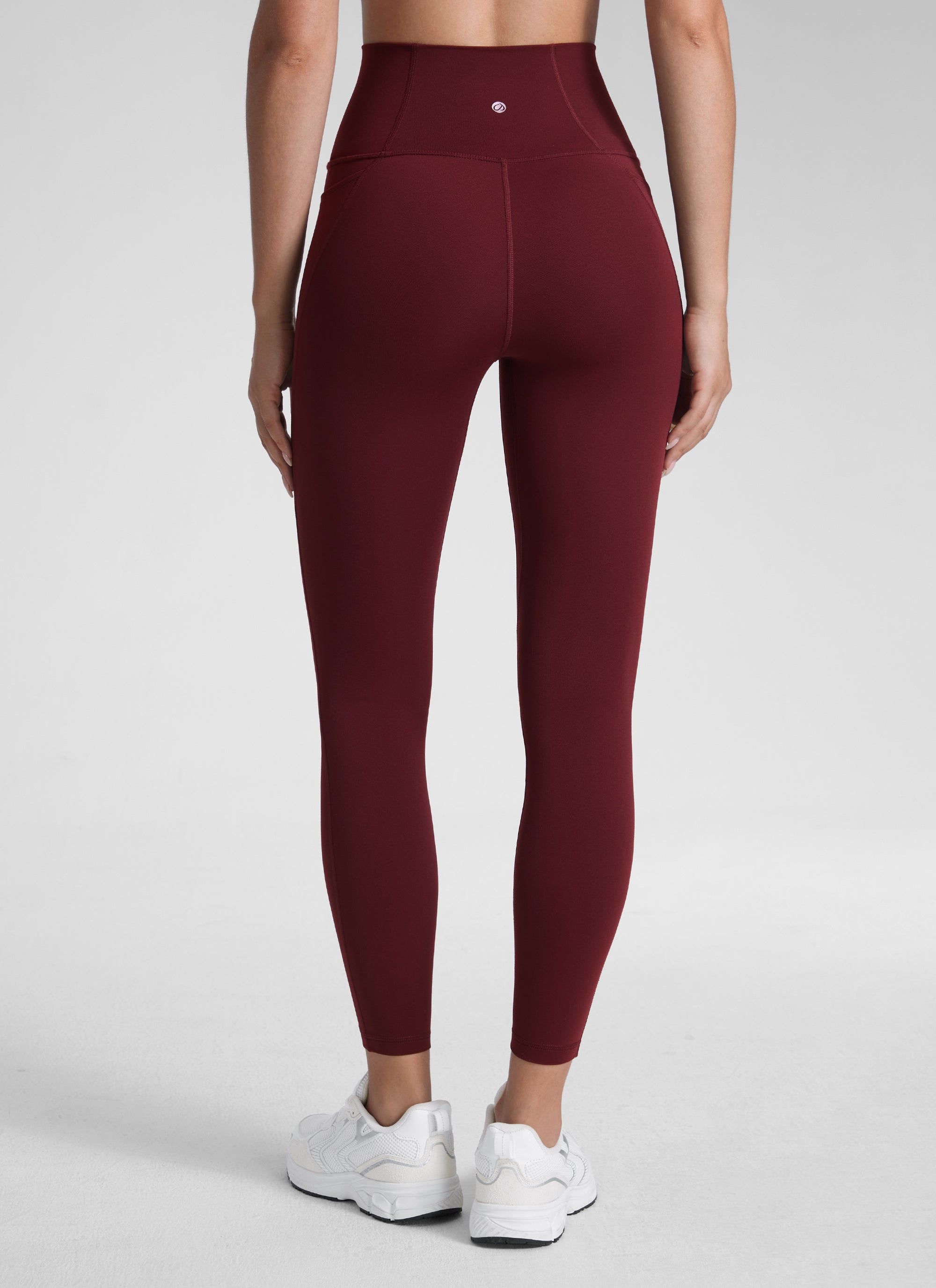 CRZ YOGA Legging Yoga Wanita Model High-Rise dengan Kantong " Butterluxe " 25'' Merah Merlot