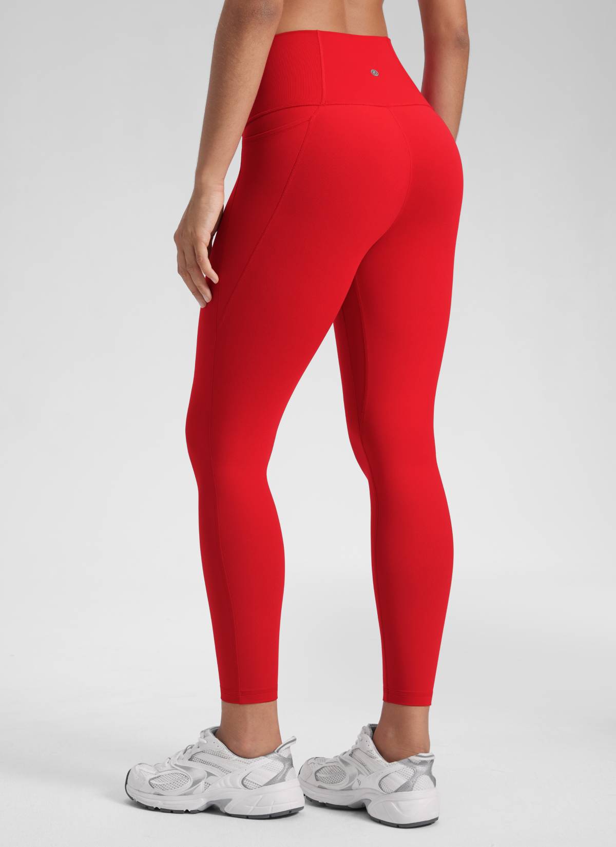 CRZ YOGA Legging Yoga Wanita Model High-Rise dengan Kantong " Butterluxe " 25'' Warna Red Chili