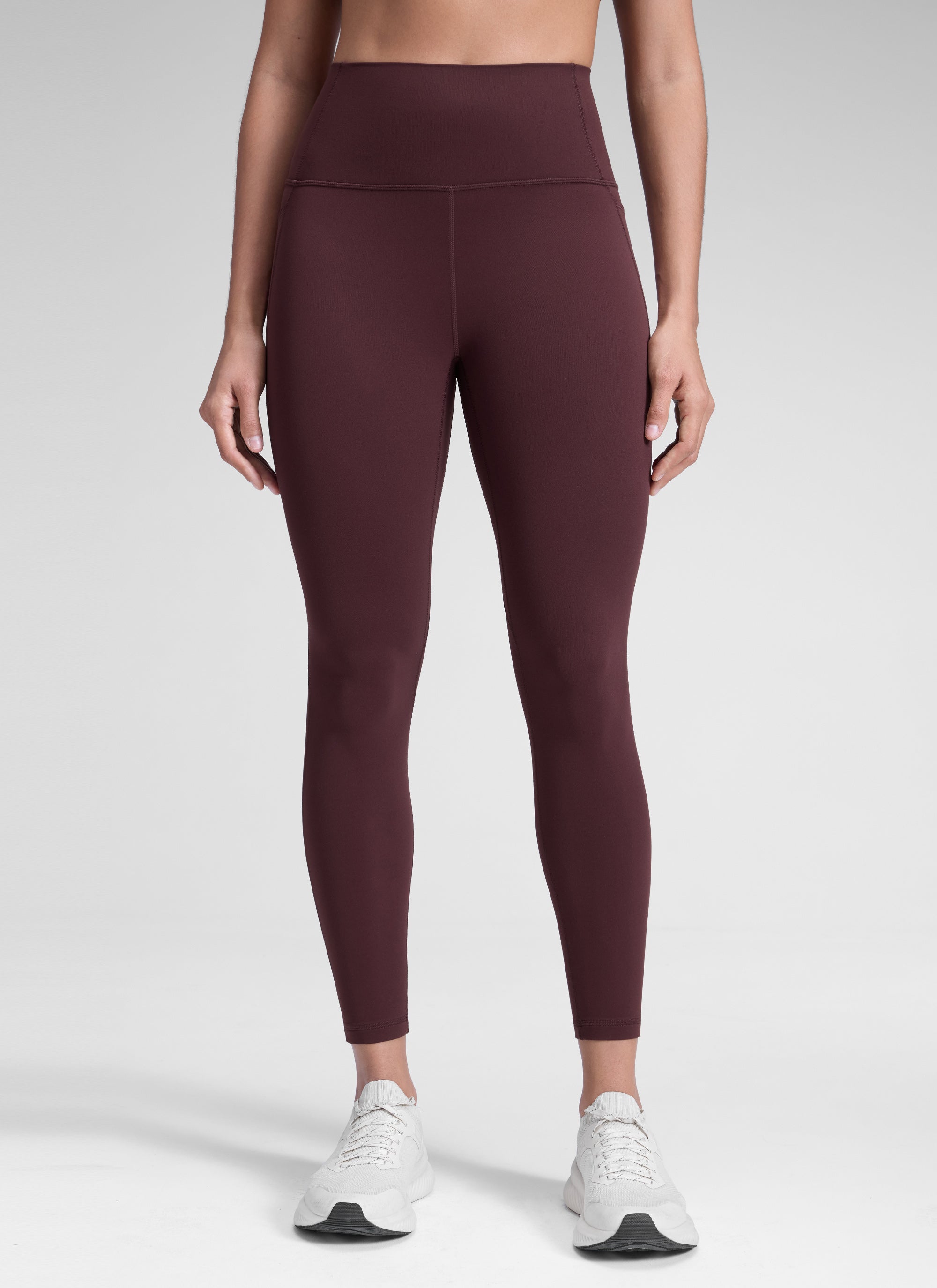 CRZ YOGA Legging Yoga Wanita Model High-Rise dengan Saku " Butterluxe " 25'' Warna Ripe Plum