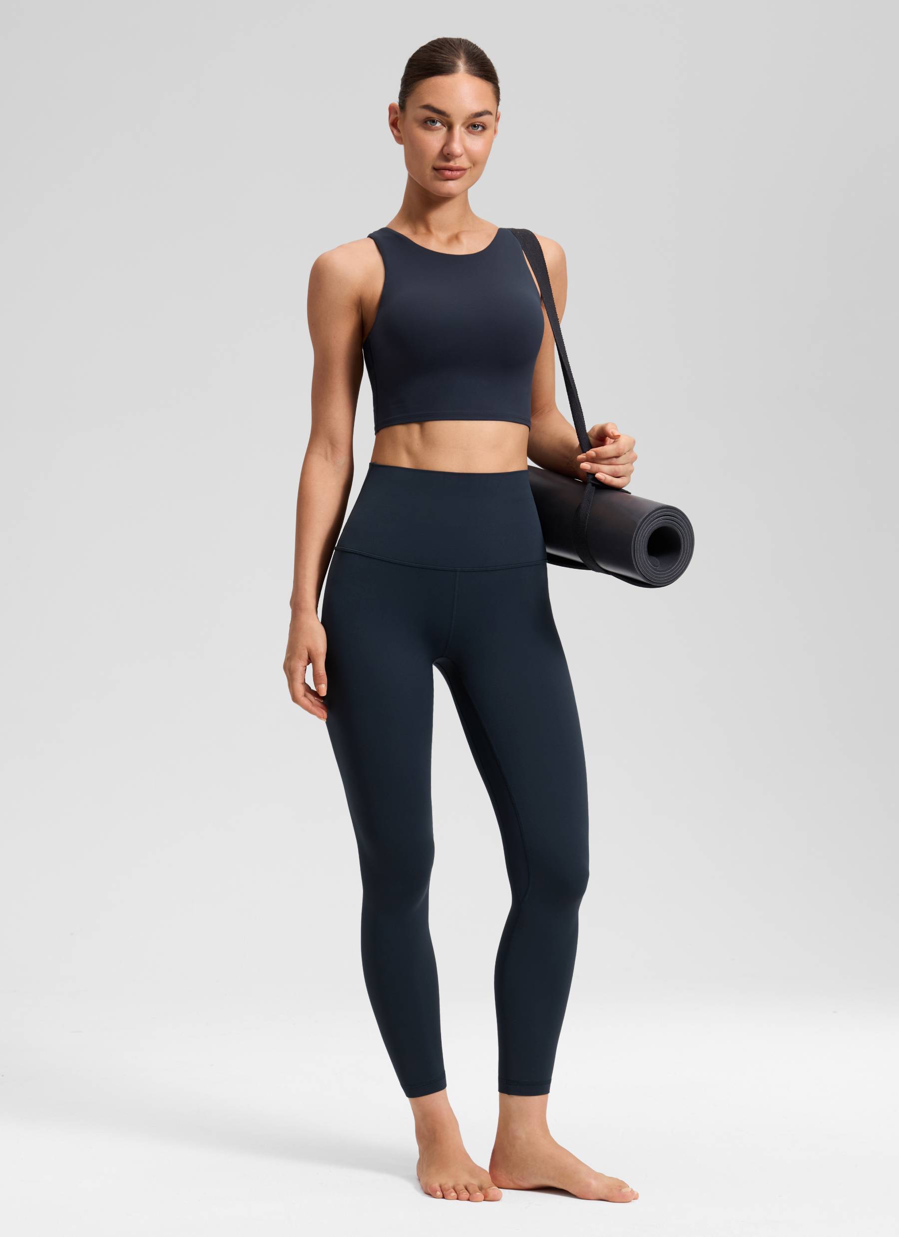 CRZ YOGA Legging Yoga Wanita Model Lounge Super High Rise " Butterluxe " 25'' Warna True Navy