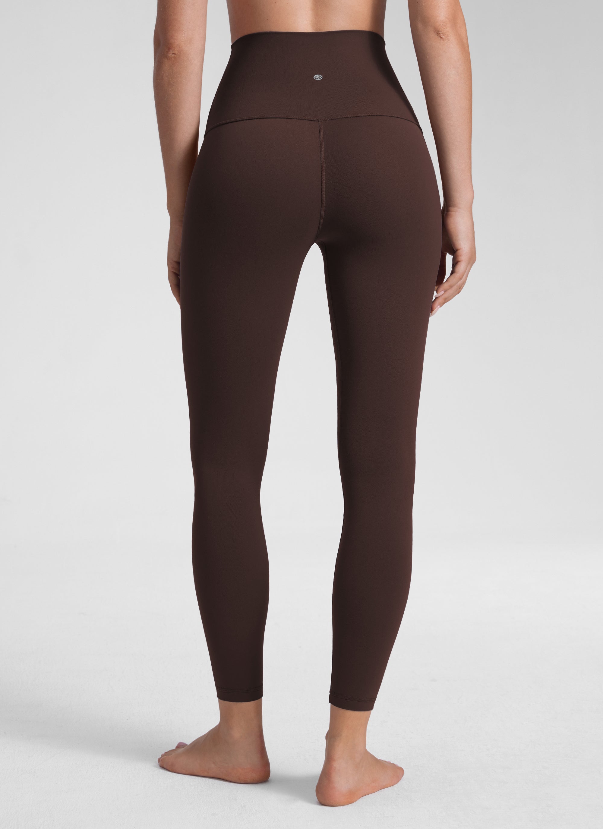 CRZ YOGA Legging Yoga Wanita Model Lounge Super High Rise dengan Desain " Butterluxe " 25'' Warna Hot Fudge Brown