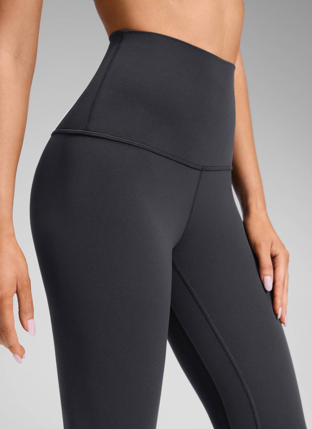 CRZ YOGA Legging Yoga Wanita Model Lounge Super High Rise dengan Desain " Butterluxe " 25'' Warna Mysterious Grey