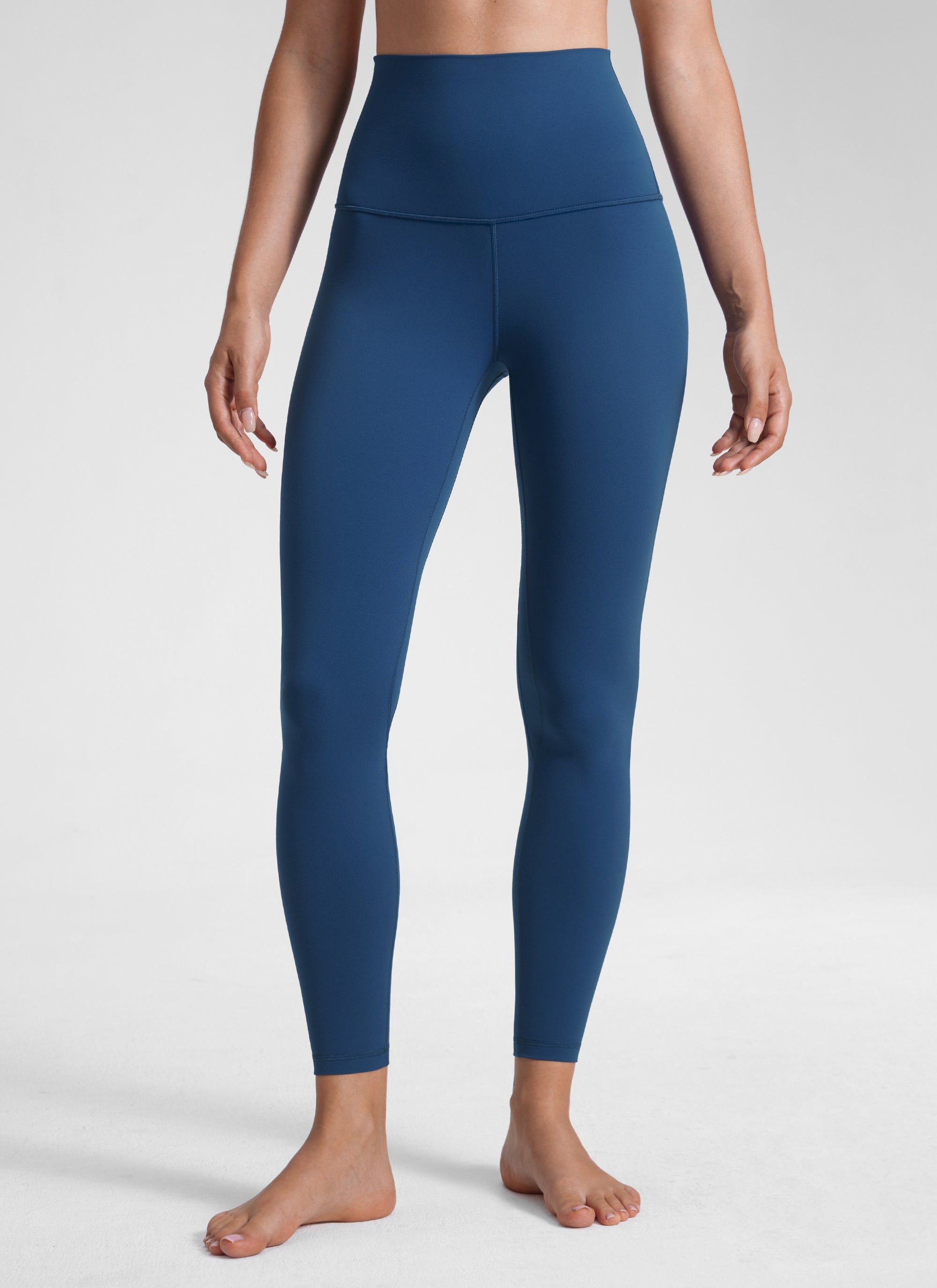 CRZ YOGA Legging Yoga Wanita Model Lounge Super High Rise dengan Desain " Butterluxe " 25'' Warna French Navy