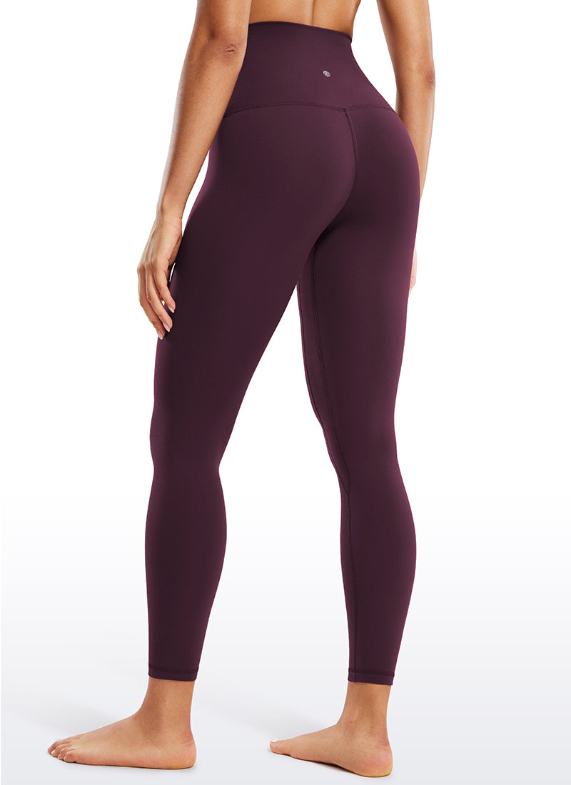 CRZ YOGA Legging Yoga Wanita Model Lounge Super High Rise dengan Potongan Belakang Rendah ( Butterluxe ) 25'' Warna Ungu Tua