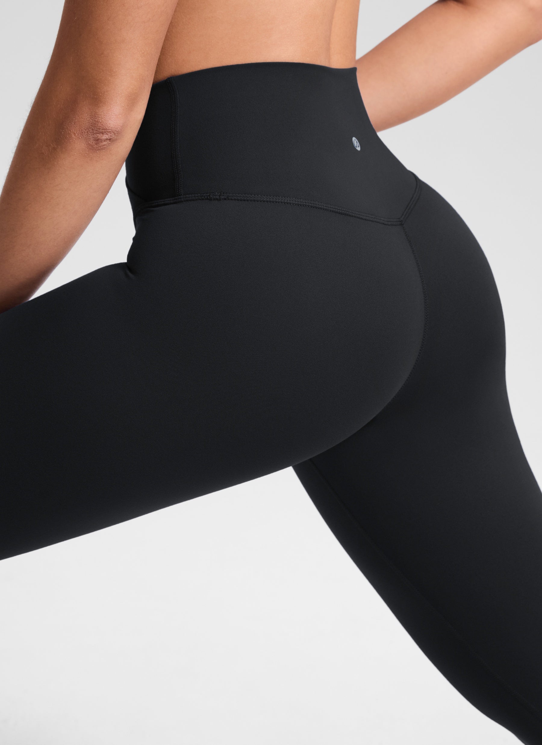 CRZ YOGA Legging Yoga Wanita Model High Rise dengan Desain " Butterluxe " 28'' Pinggang Silang V, Warna Hitam
