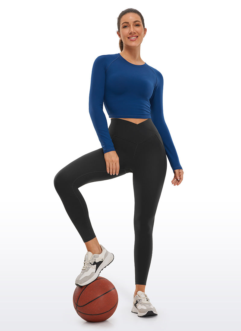 CRZ YOGA Butterluxe Legging Wanita dengan Potongan Silang di Pinggang dan Kantong 25